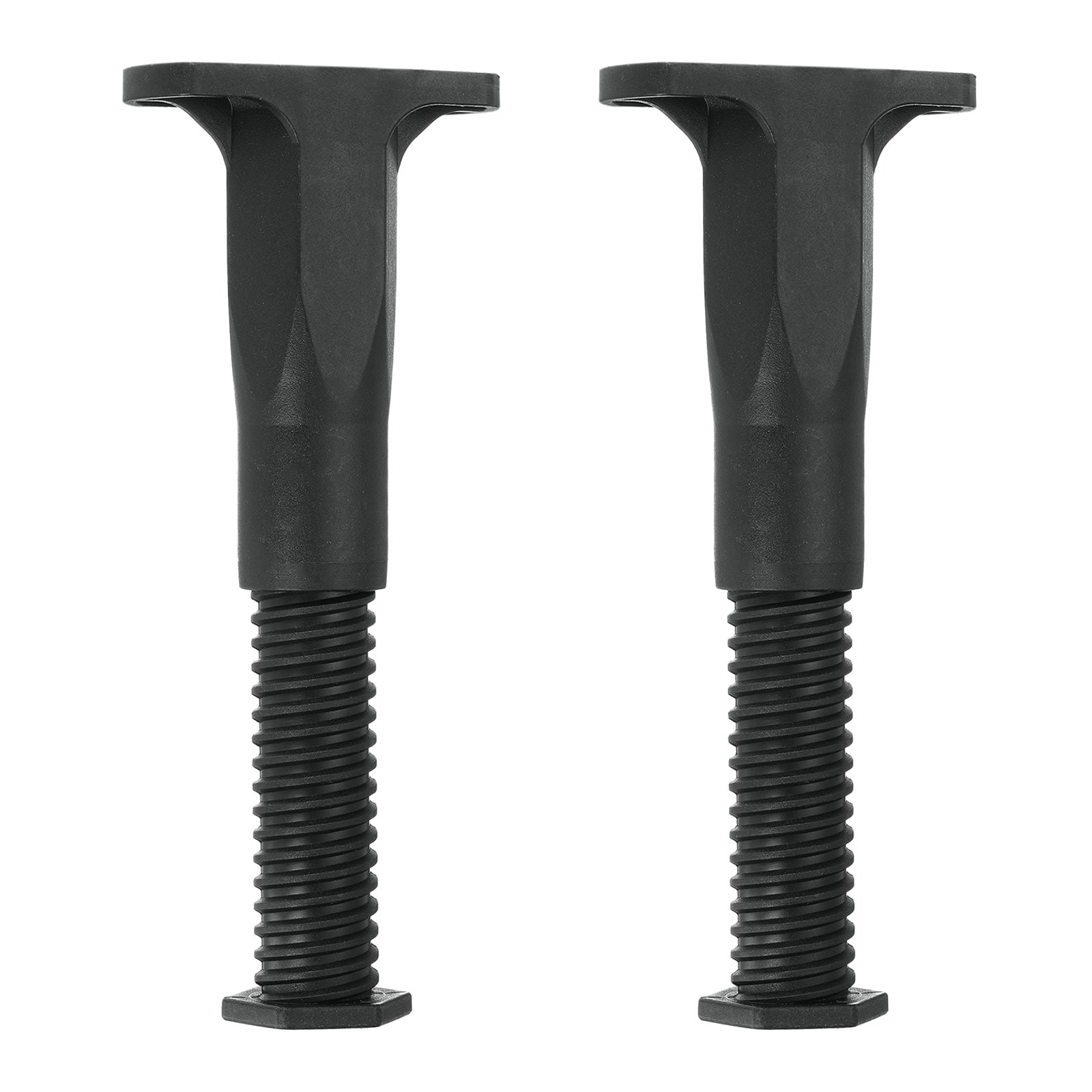 Unique Bargains 2pcs Adjustable Bed Frame Support Legs 4-Inch Bed Center Slat Support Leg Bed Support Leg Replacement for Sofa Cabinet Couch Dresser Table Furniture Black