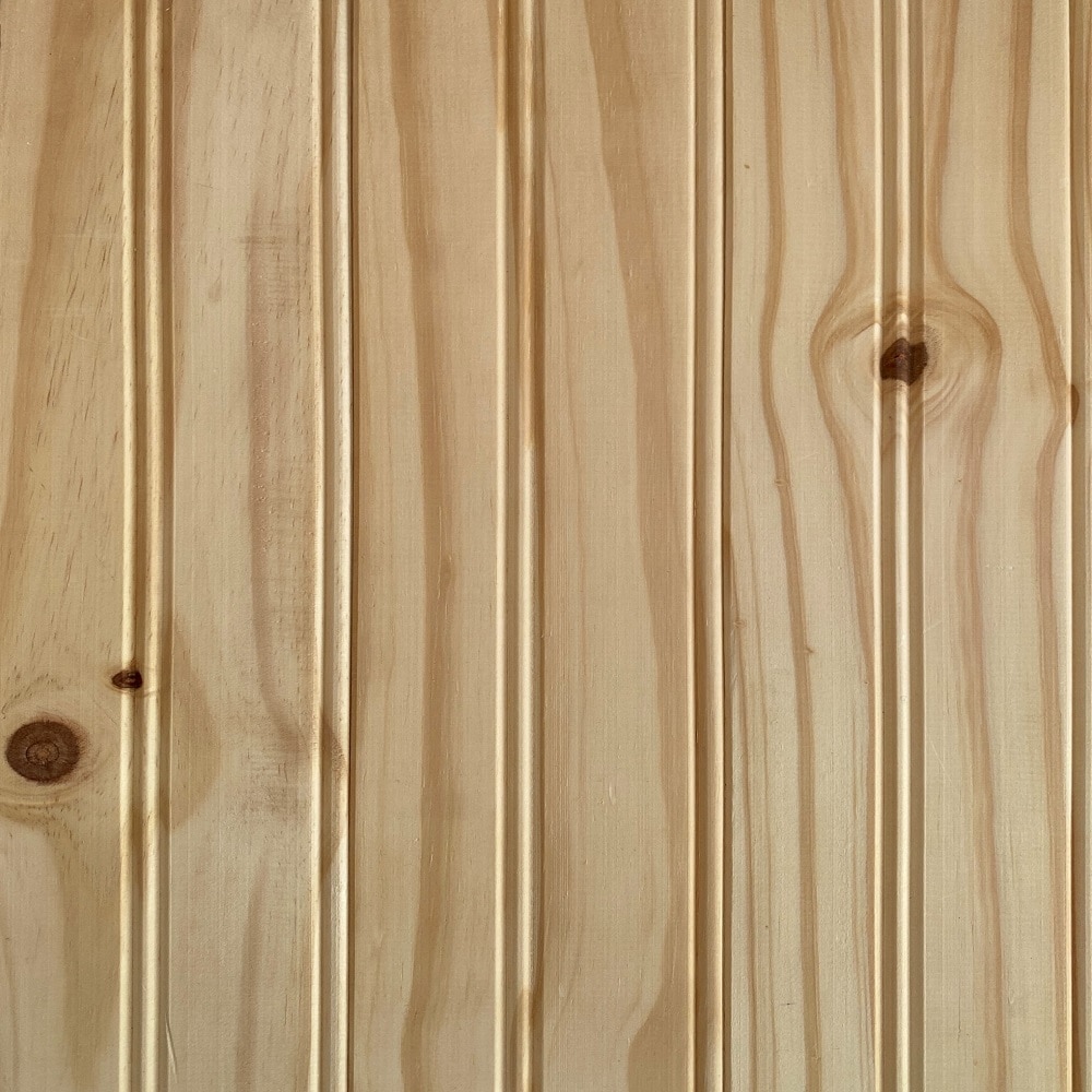 Tan Pine Tongue And Groove Wall Plank
