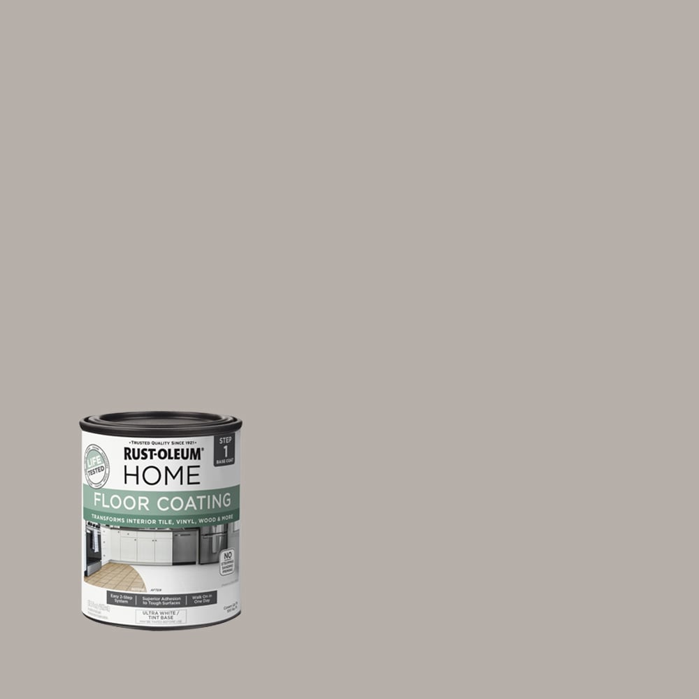 Rust-Oleum 363115T Home Floor Coating Greige Matte Interior Porch and Floor paint ( 1-quart )