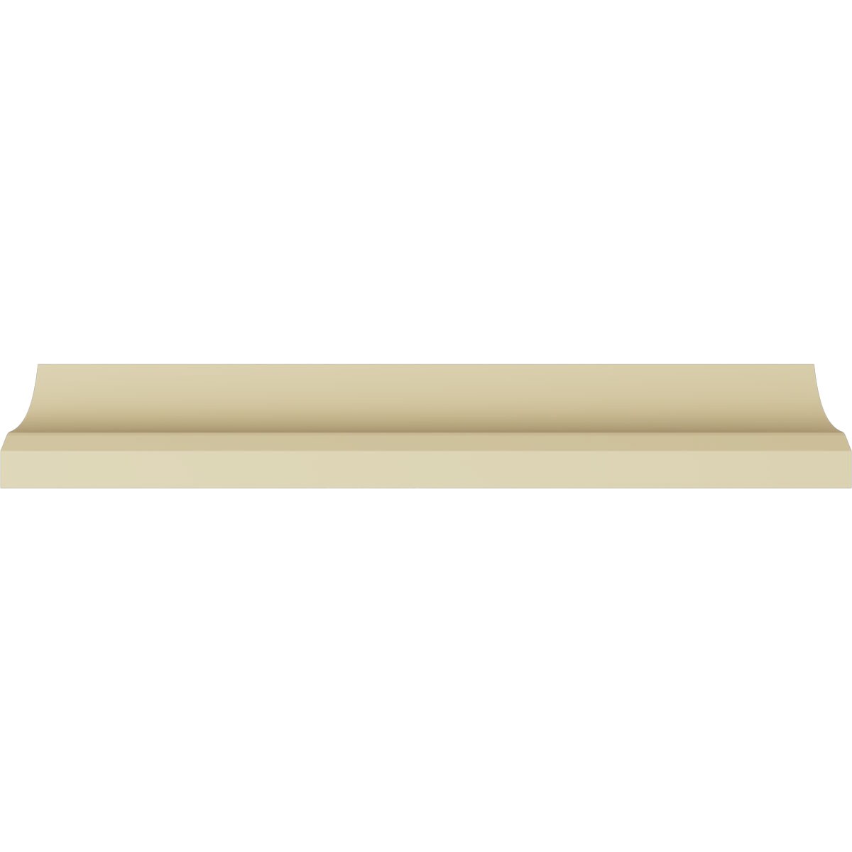 2 3/4"H x 2 3/4"P x 4"F x 94 1/2"L Valeriano Rope Crown Moulding