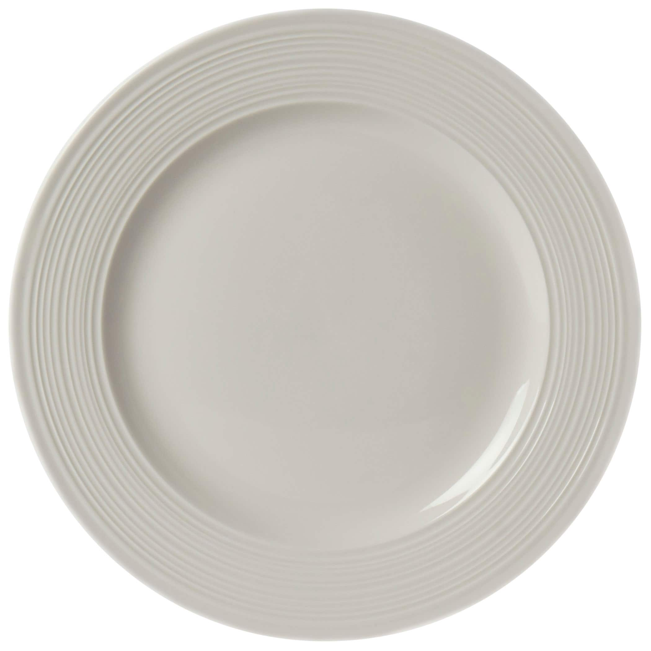 Tabletops Gallery 12-Piece White Stoneware Dinnerware in the Dinnerware ...