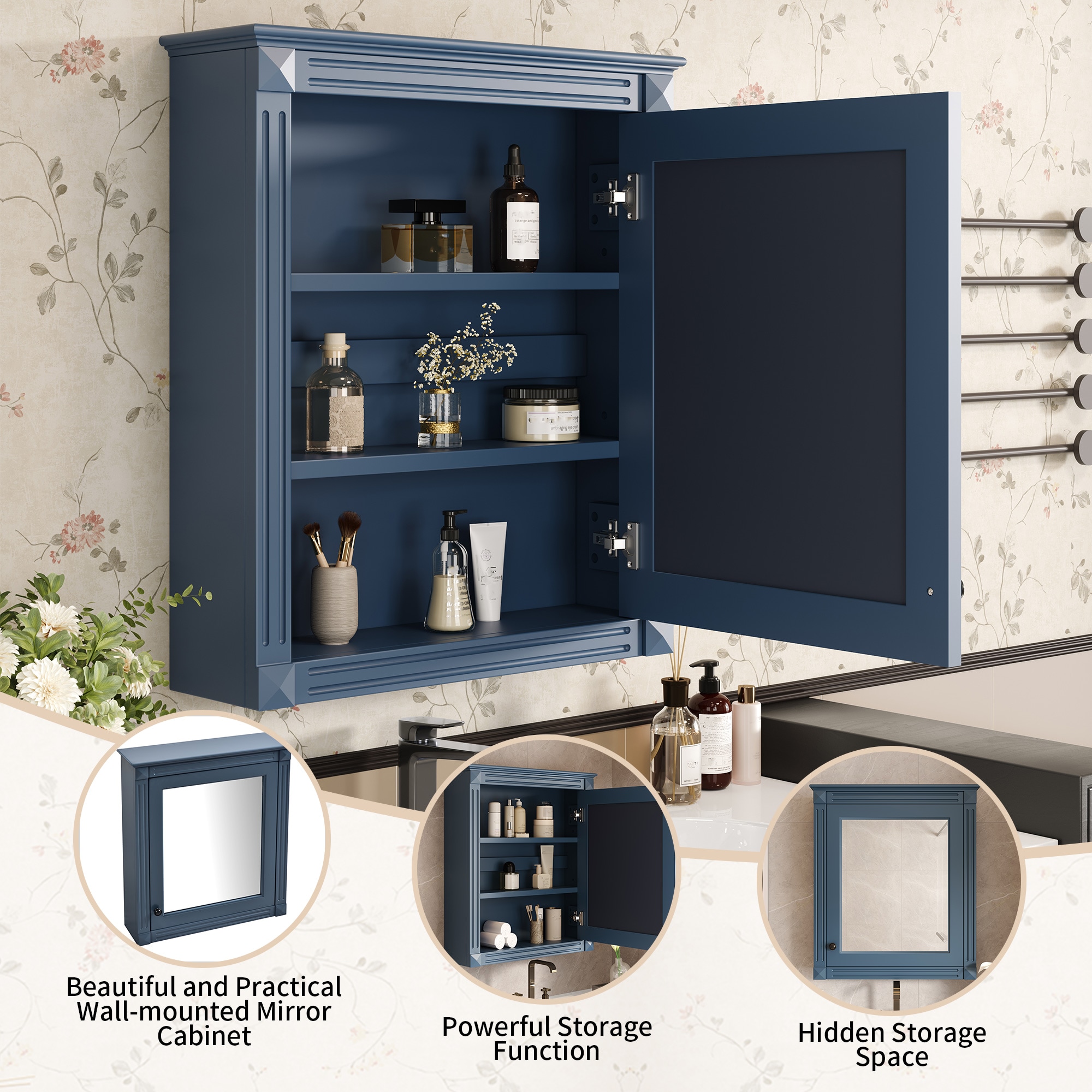 Forclover DASE-P195492C Bathroom-Medicine-Cabinets - View #3