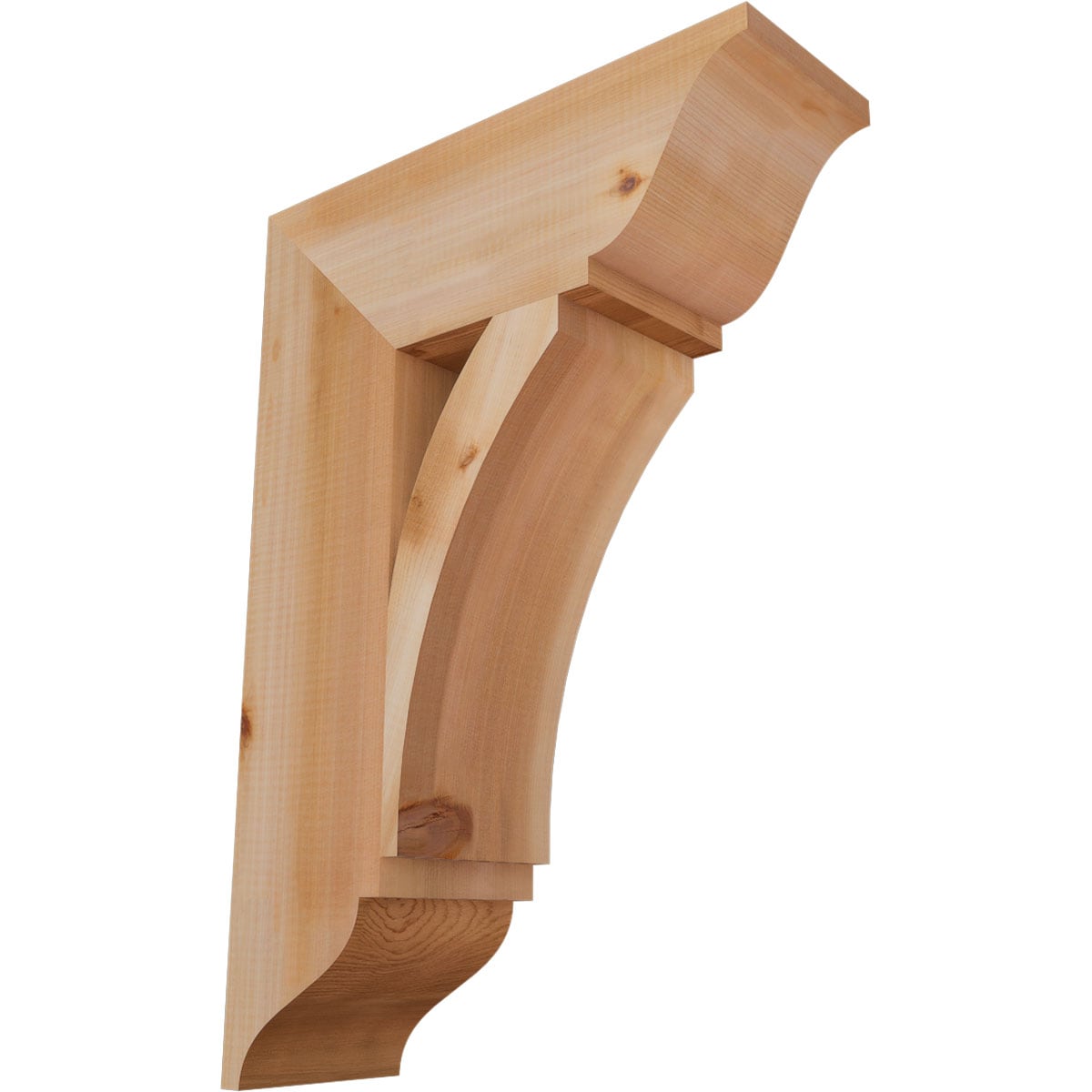 Ekena Millwork BKT06X18X26THR01SWR Thorton traditional smooth 5-1/2-in x 18-in x 26-in Western red cedar Brown Wood Standard bracket