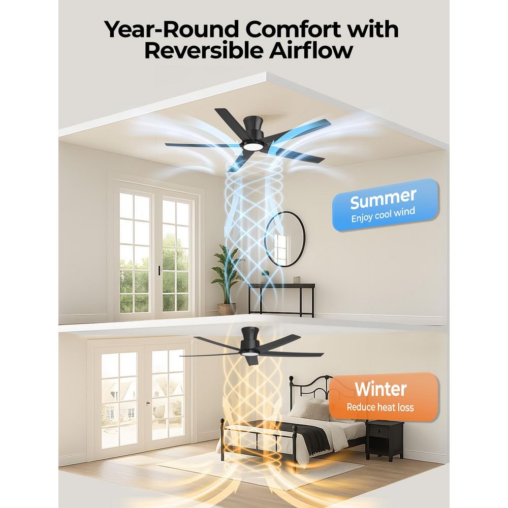 TALOYA OC52-BK-5X-W5 Ceiling-Fans - View #3