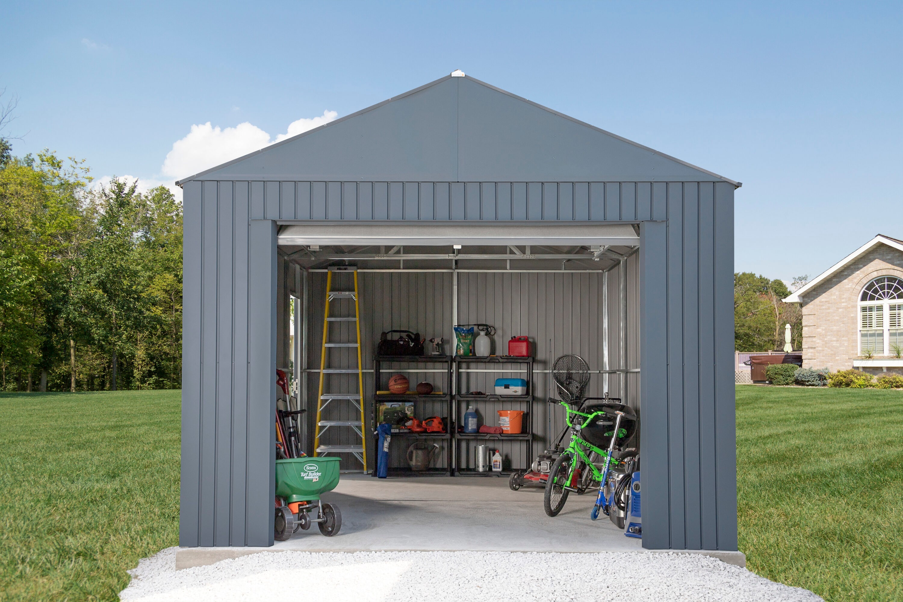 Arrow GRC1230 Metal-Storage-Buildings-Sheds - View #10