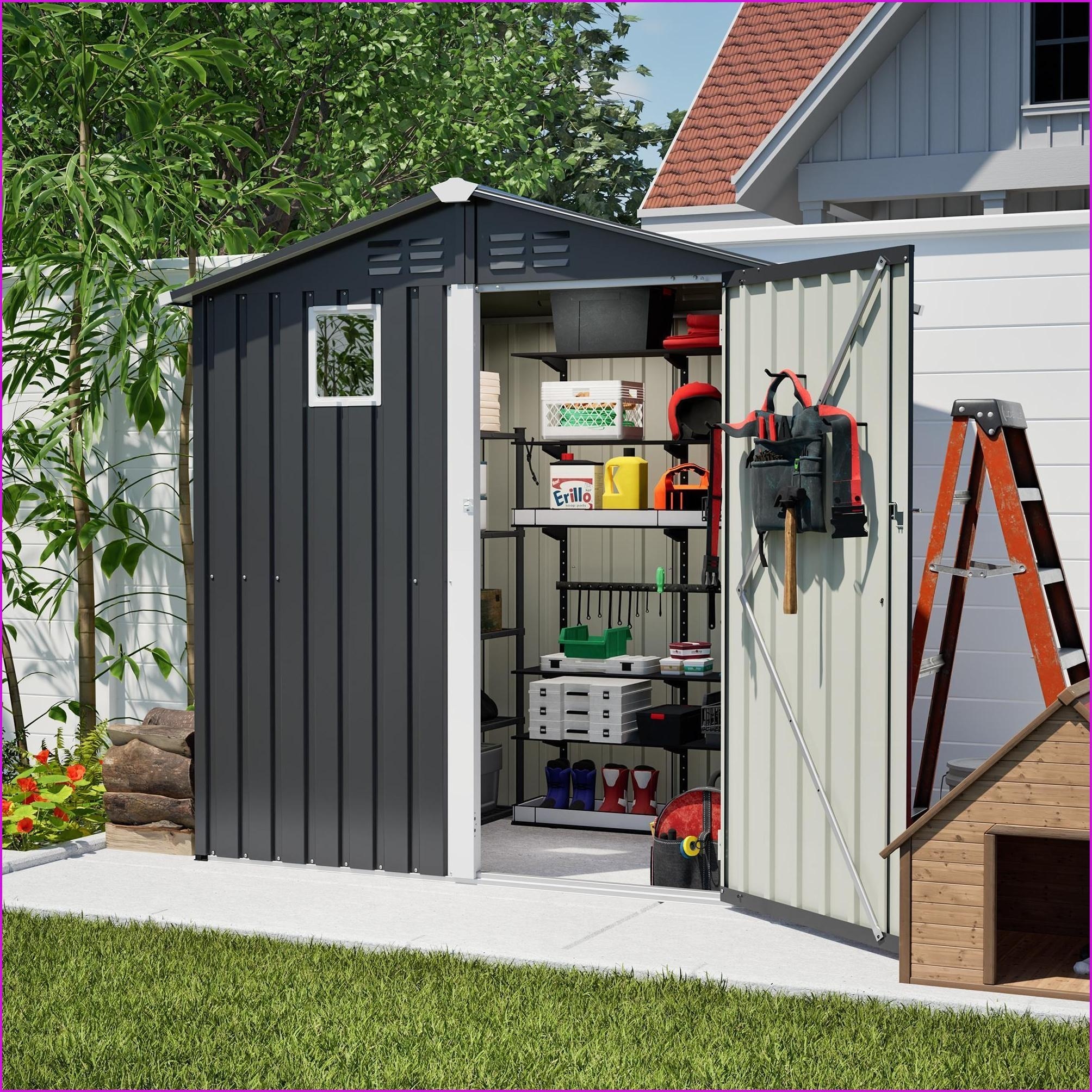 Watnature LK03ZYNWCRM6 Metal-Storage-Buildings-Sheds - View #3