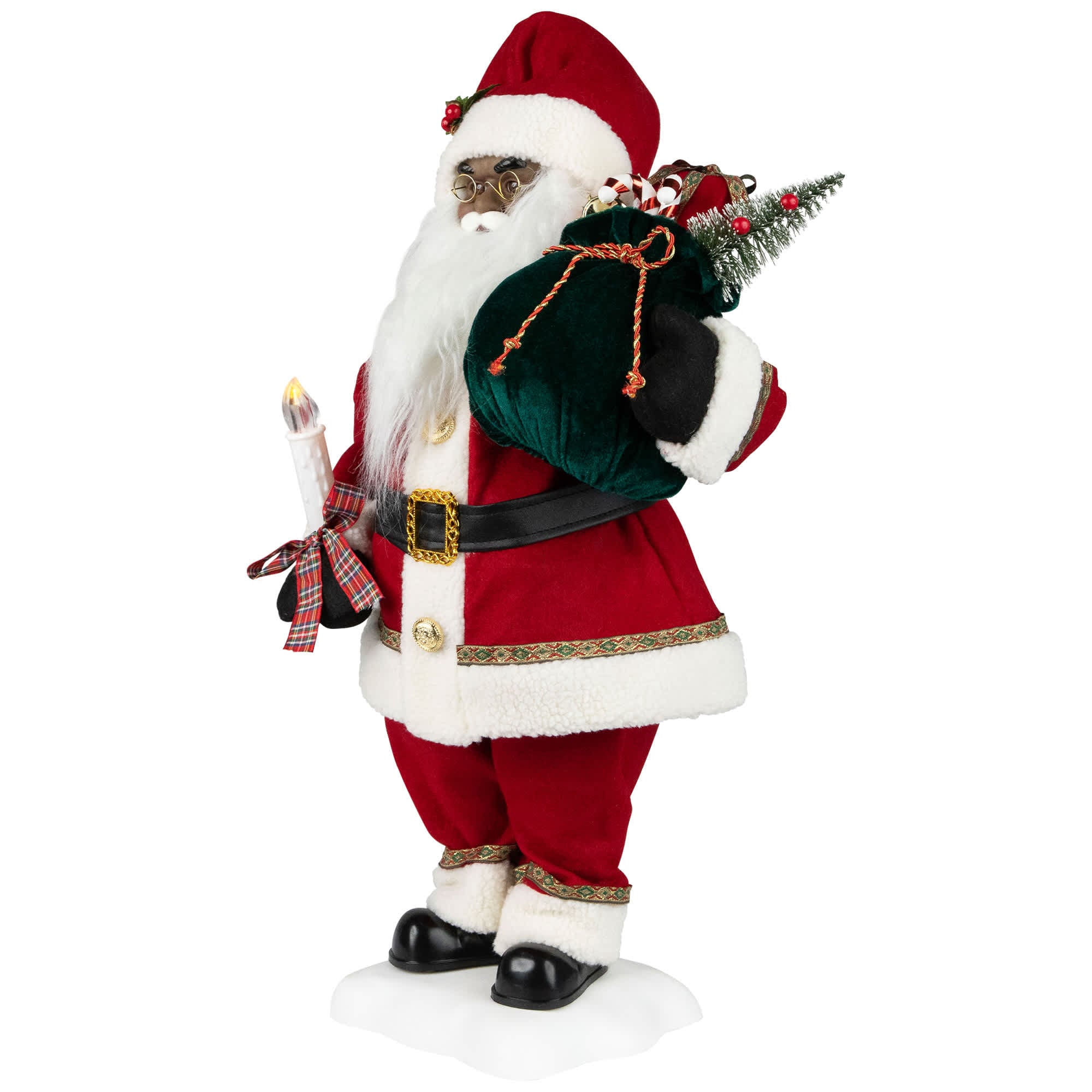 Northlight African American Animated and Musical Santa Claus with ...