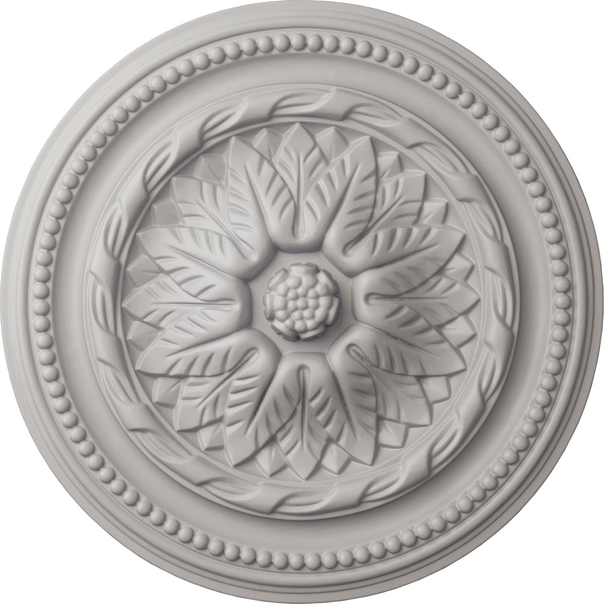 Ekena Millwork CM16WGUWF Wigan 16-in W x 16-in L Painted Ultra Pure White Polyurethane Whole Ceiling Medallion