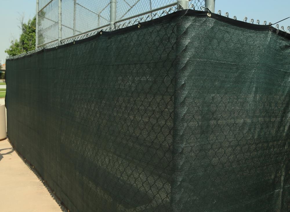 NCSNA 6-ft x 50-ft L Dark Green HDPE Chain Link Fence Screen at Lowes.com