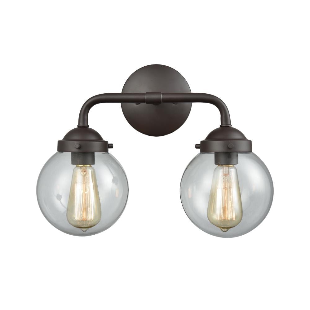 Thomas Lighting Beckett 15-in 2-Light Oil-Rubbed Brown Transitional ...