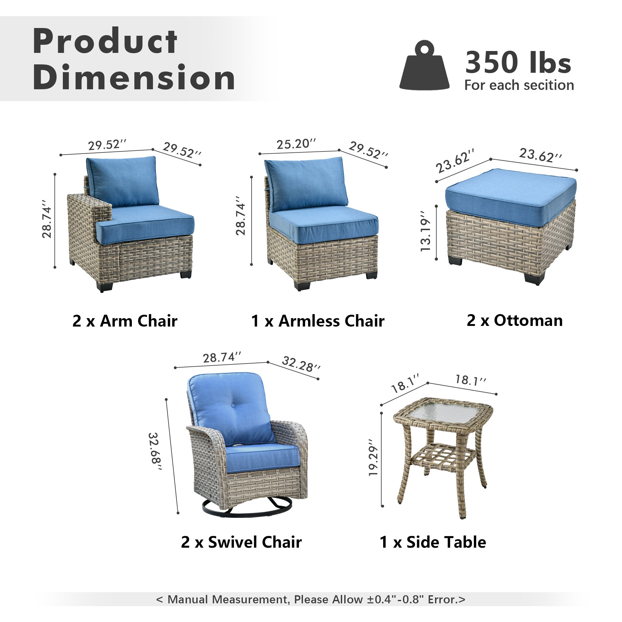 ALTRIGUS 6L-VYZTBS508-AL Patio-Conversation-Sets - View #3