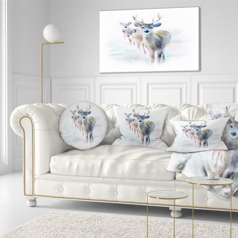Designart CU14995-12-20 12-in x 20-in White Indoor Decorative Pillow