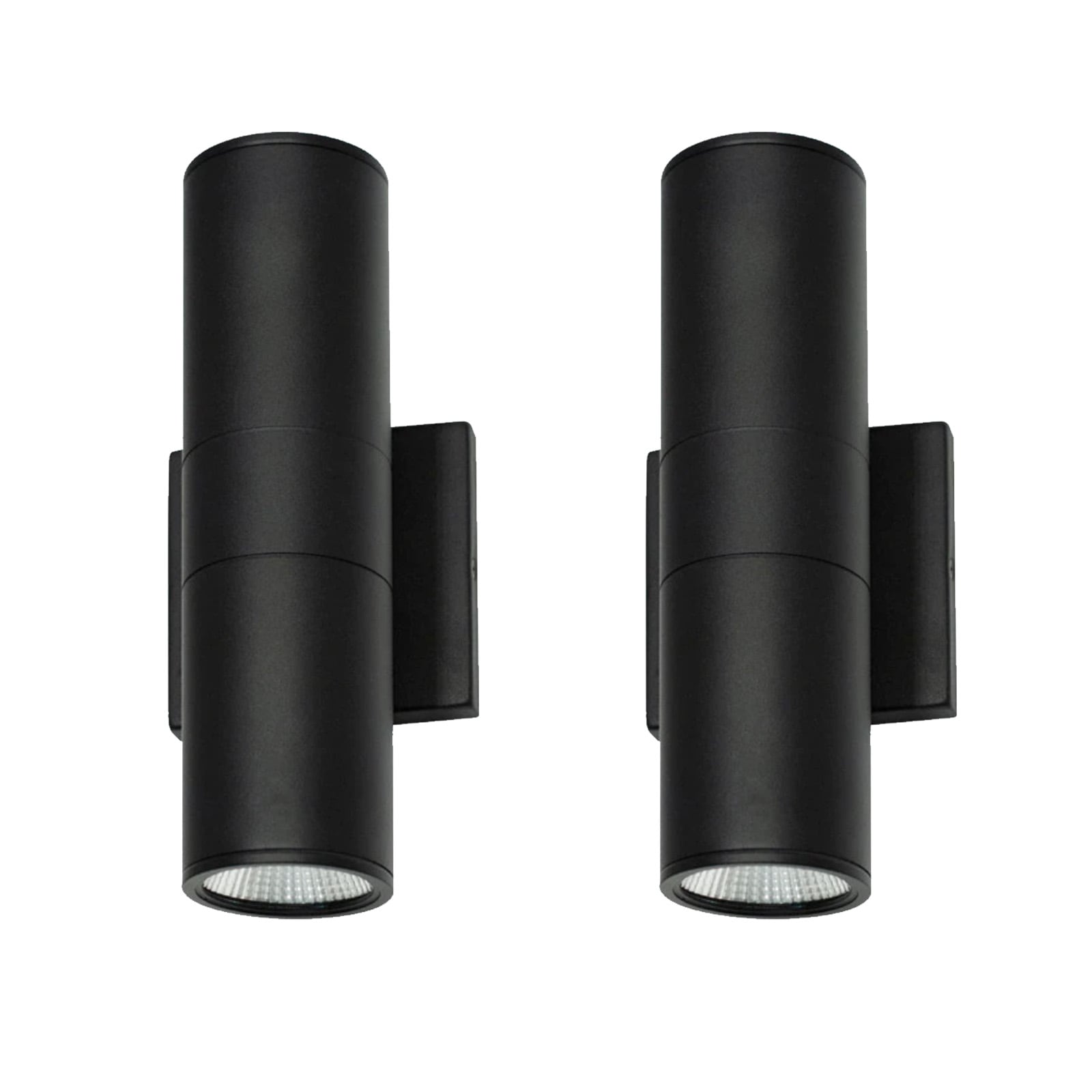 Sofiton - 2 Pack LED Up and Down Light Outdoor 1400LM 20W 3000K Modern Exterior Lighting Fixture ...