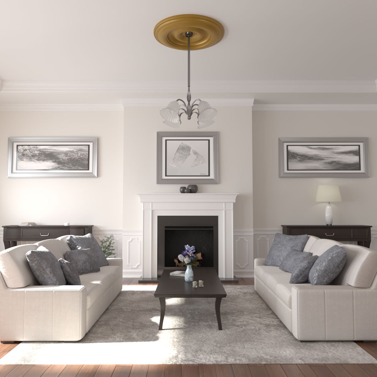 Ekena Millwork CM44CLGLS Ceiling-Medallions - View #4