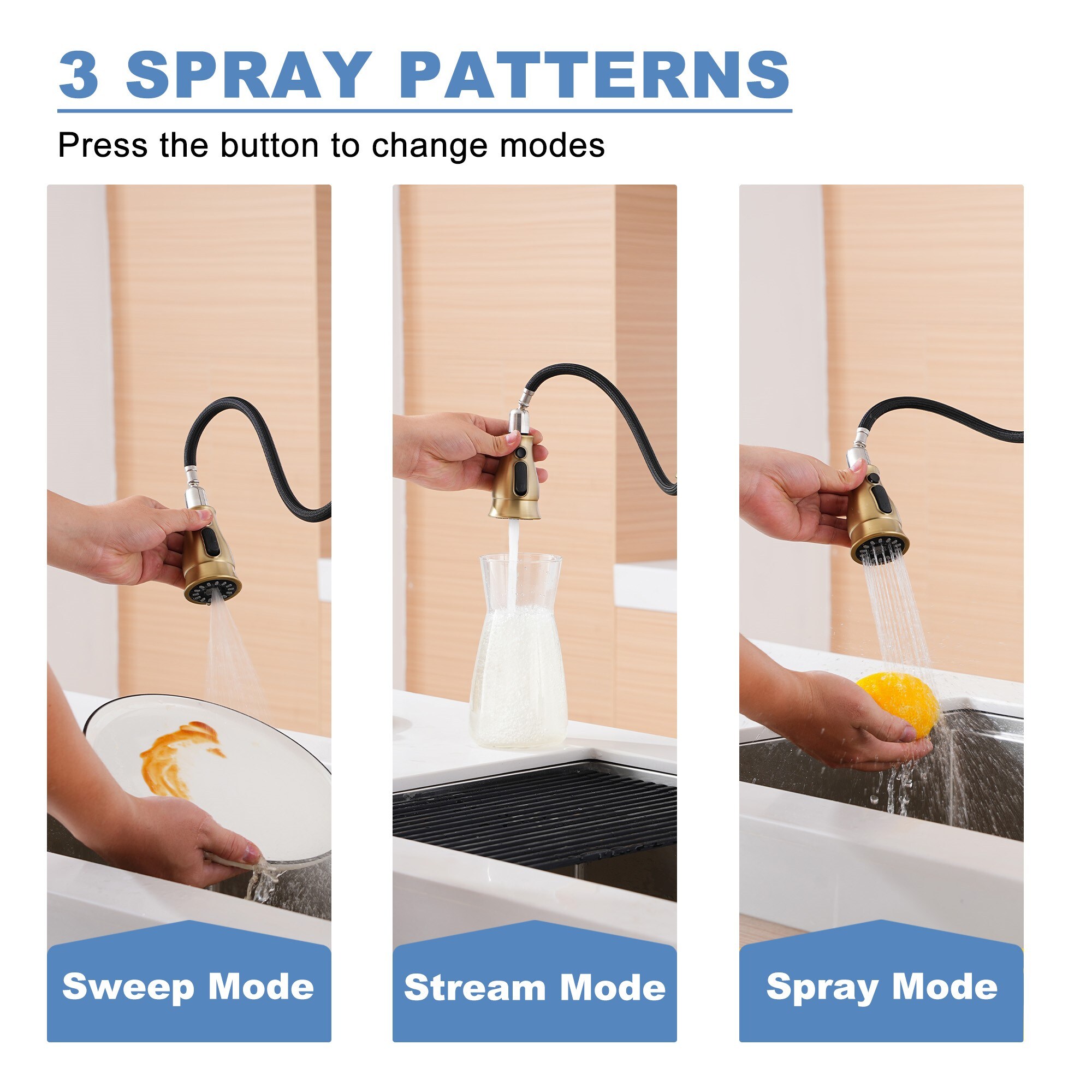 Mondawe MO-DT89001LSJ Kitchen-Faucets - View #7
