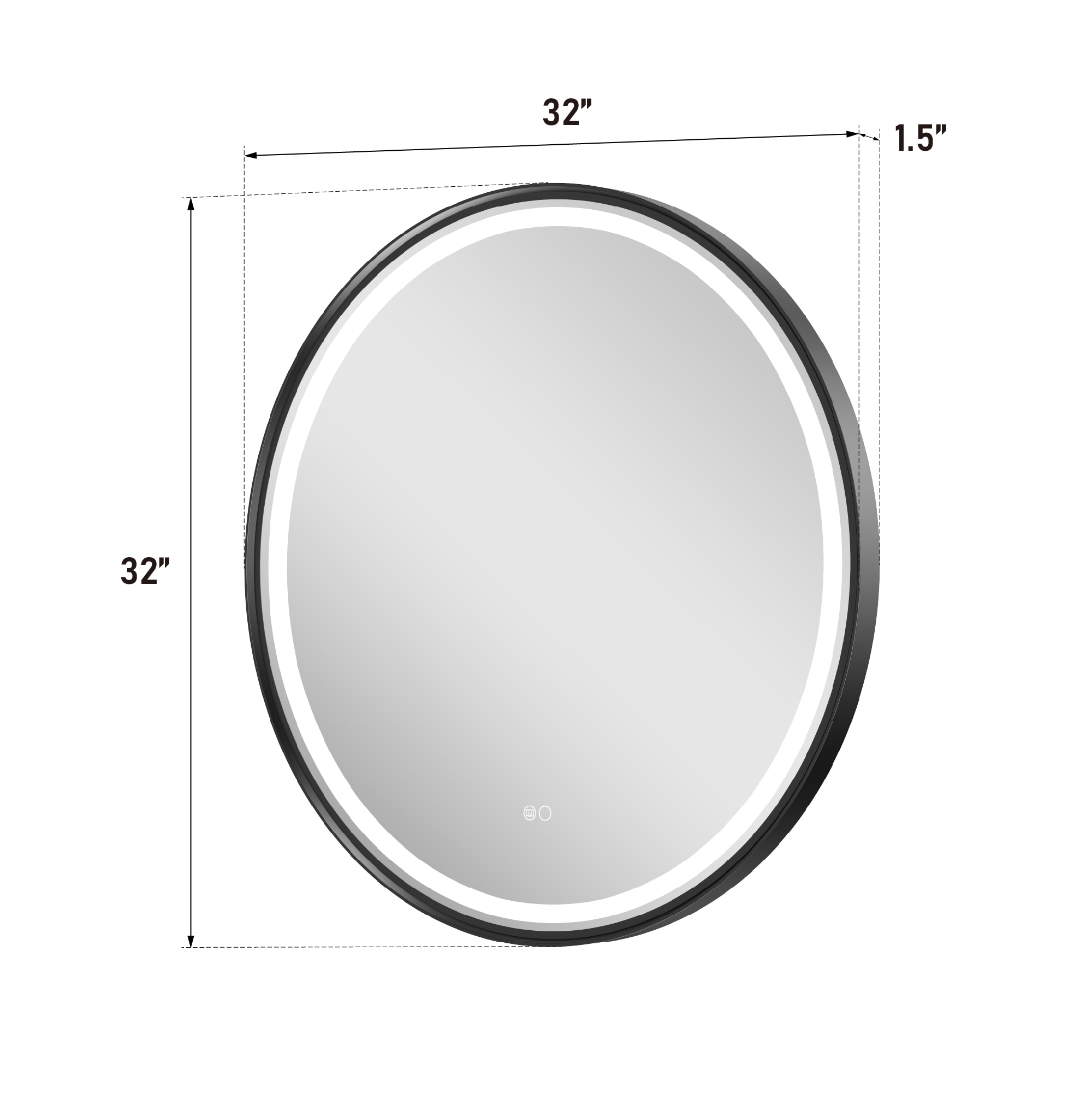 CALVON RC9-3232MB Framed-Bath-Mirrors - View #6