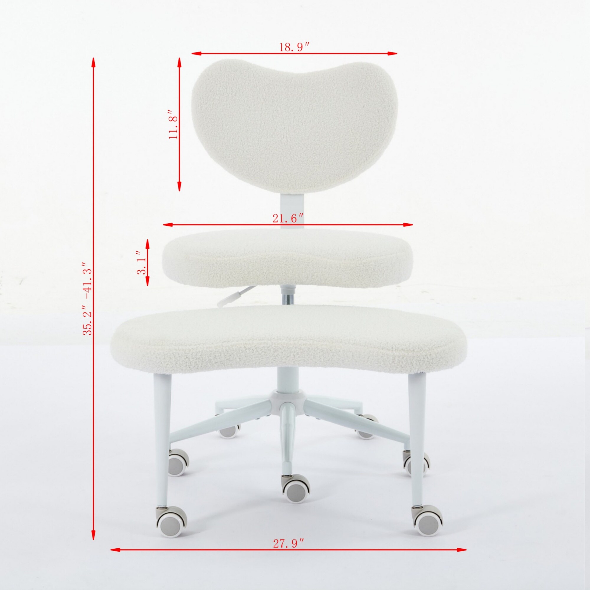 Homy Casa MZSH WH Office-Chairs - View #4