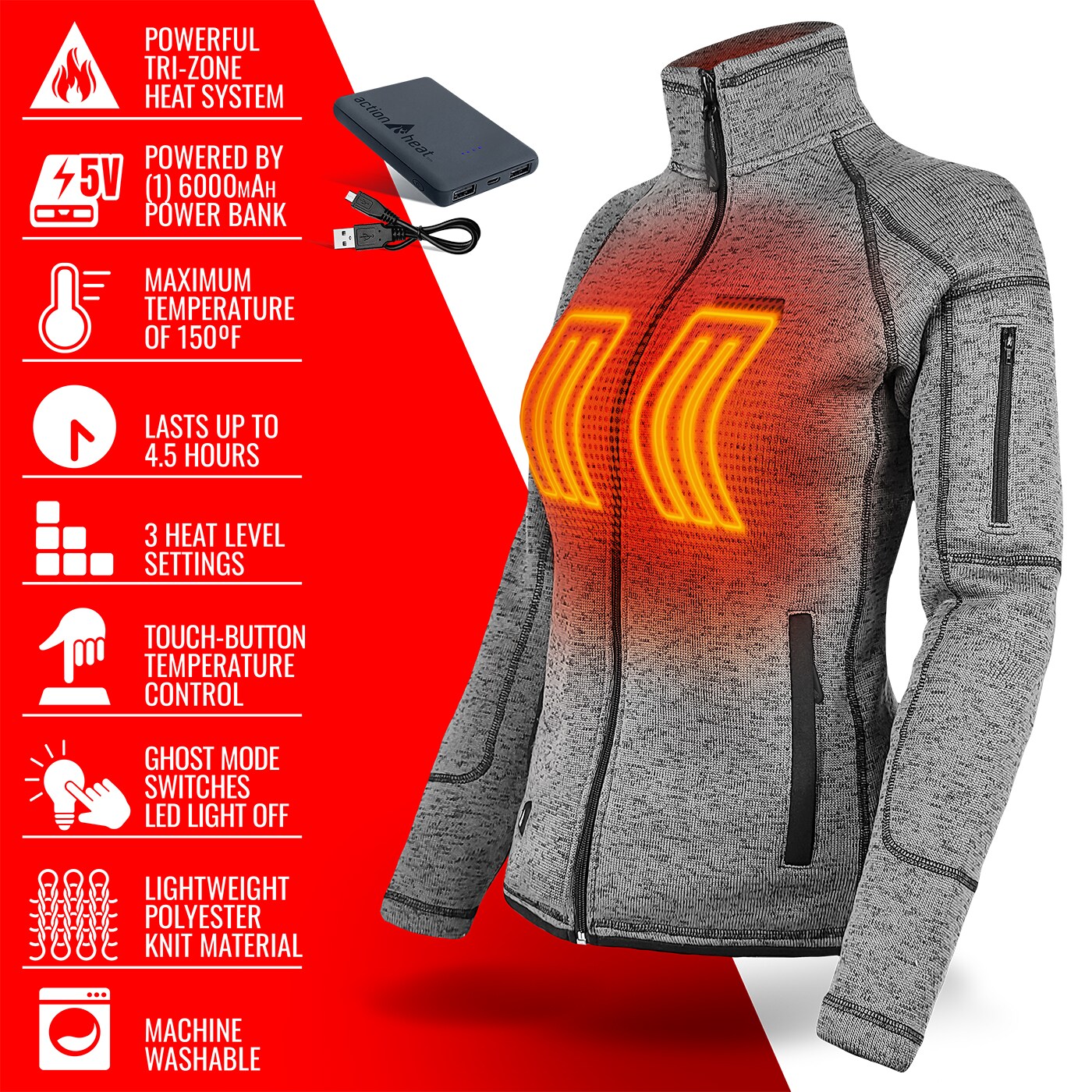 ActionHeat AH-SJKT-5V-W-LG-S Jackets-Coats - View #3