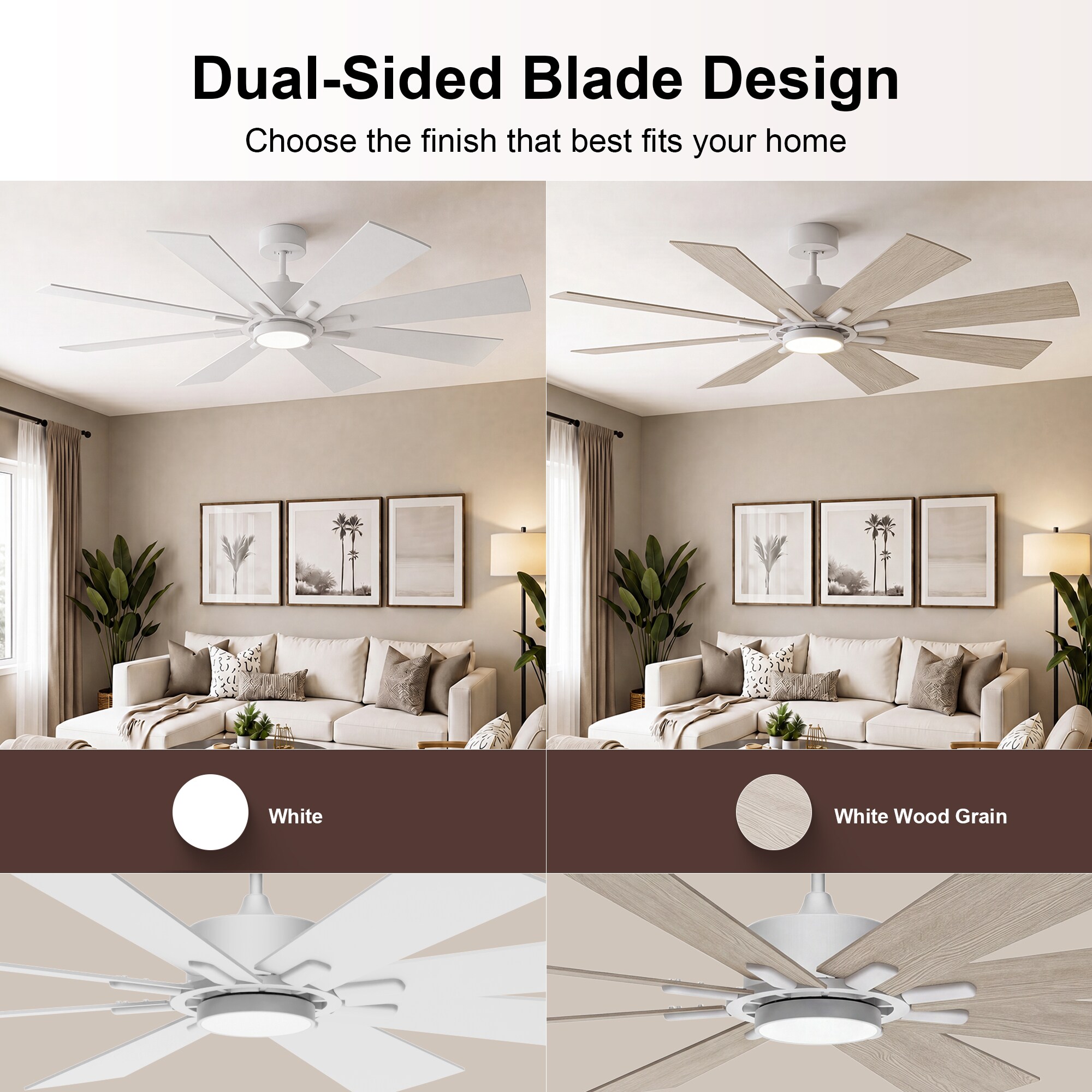 GreenEver CFL-0012-WH72 Ceiling-Fans - View #4