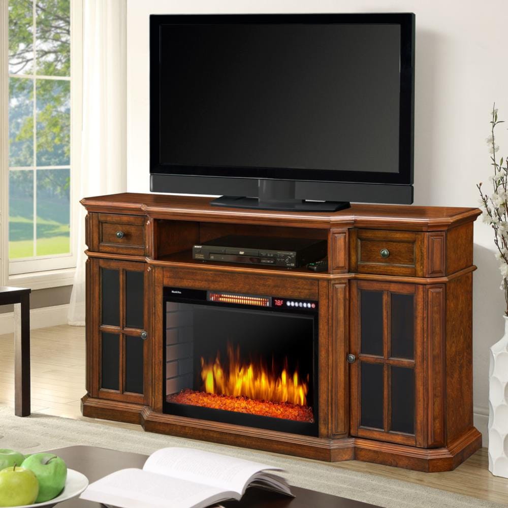 Lowes entertainment deals center with fireplace