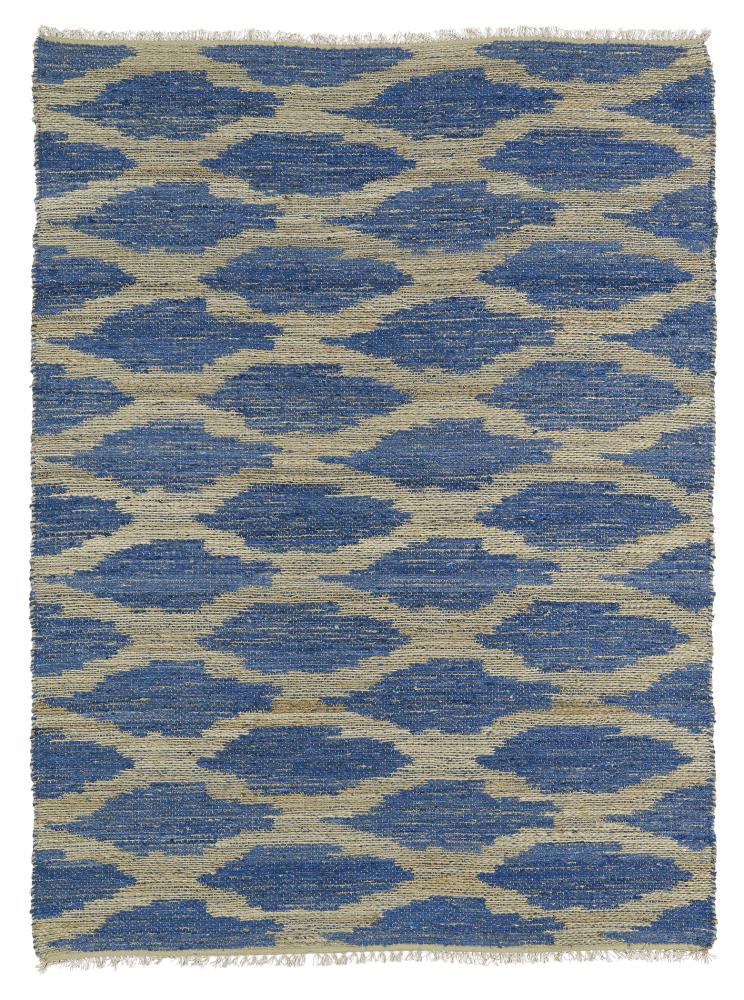 Kaleen Kenwood 8 x 9 Blue Indoor Geometric Oriental Handcrafted Area Rug