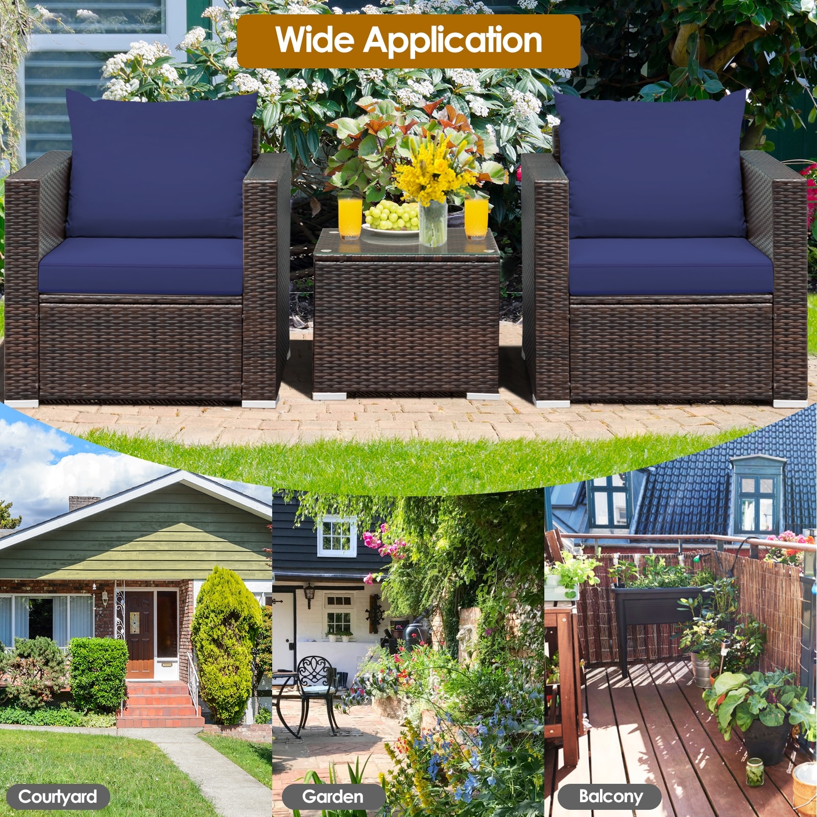 Clihome CWCH-HW66AC531NY+ Patio-Conversation-Sets - View #9