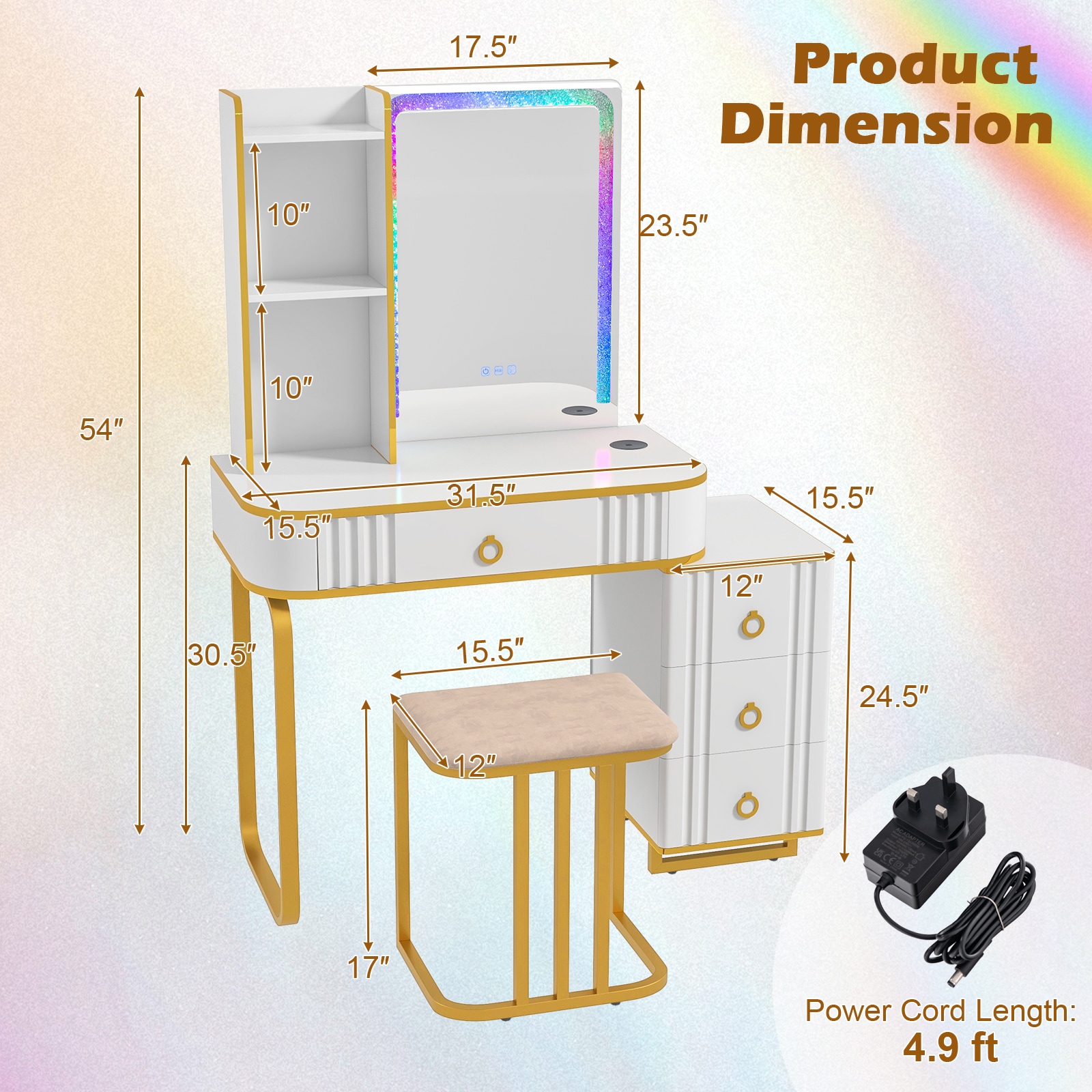Slickblue D-CO-HW-SU71601UH Bedroom-Vanities - View #7