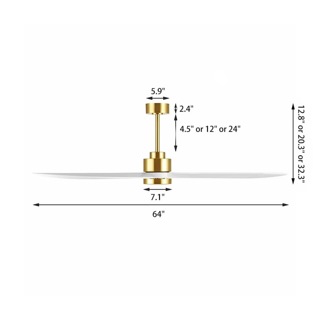 MLIAN HSCF-BS63-WH Ceiling-Fans - View #7