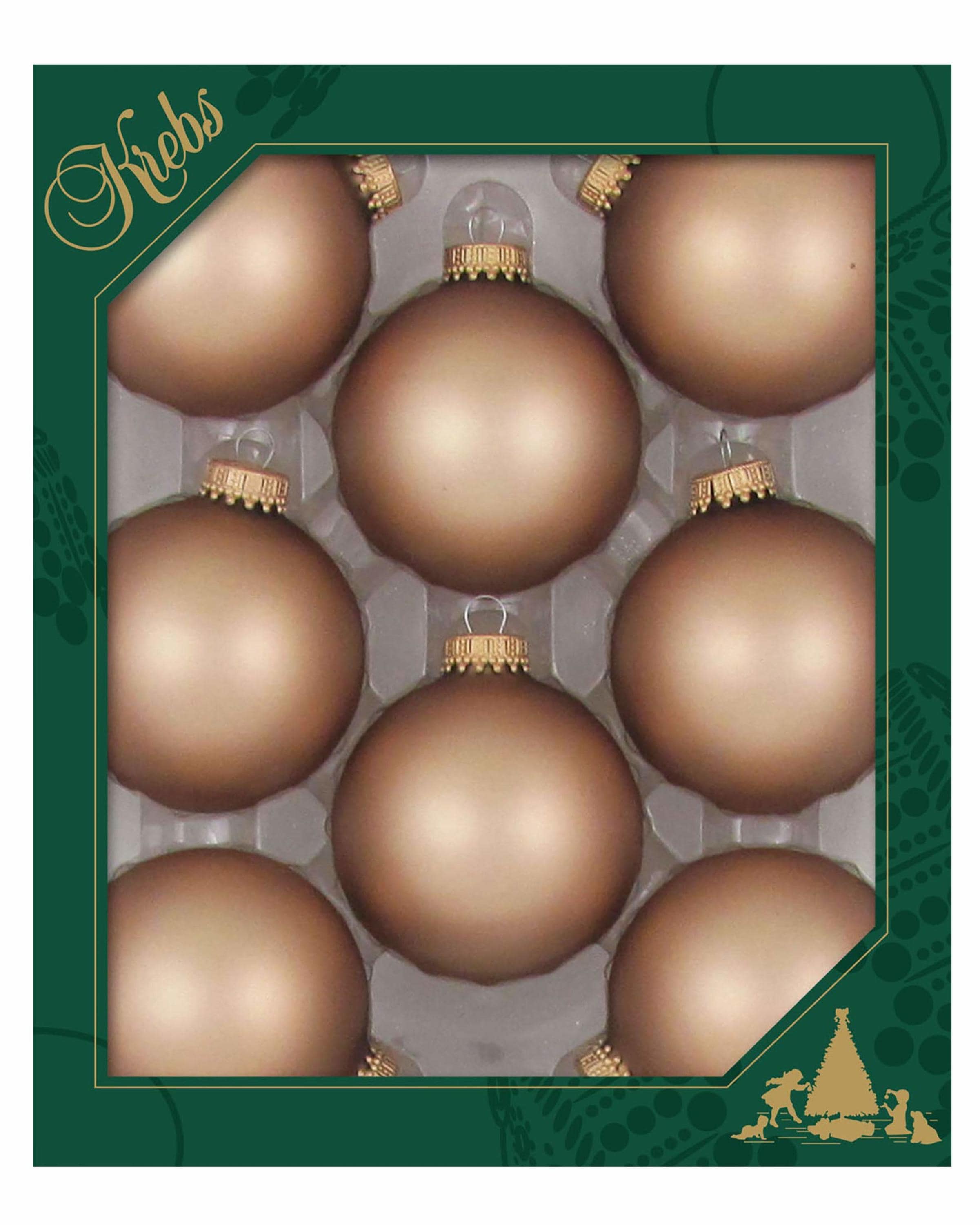 Krebs KBX10106 8 -Pack Brown Standard Indoor Ornament set