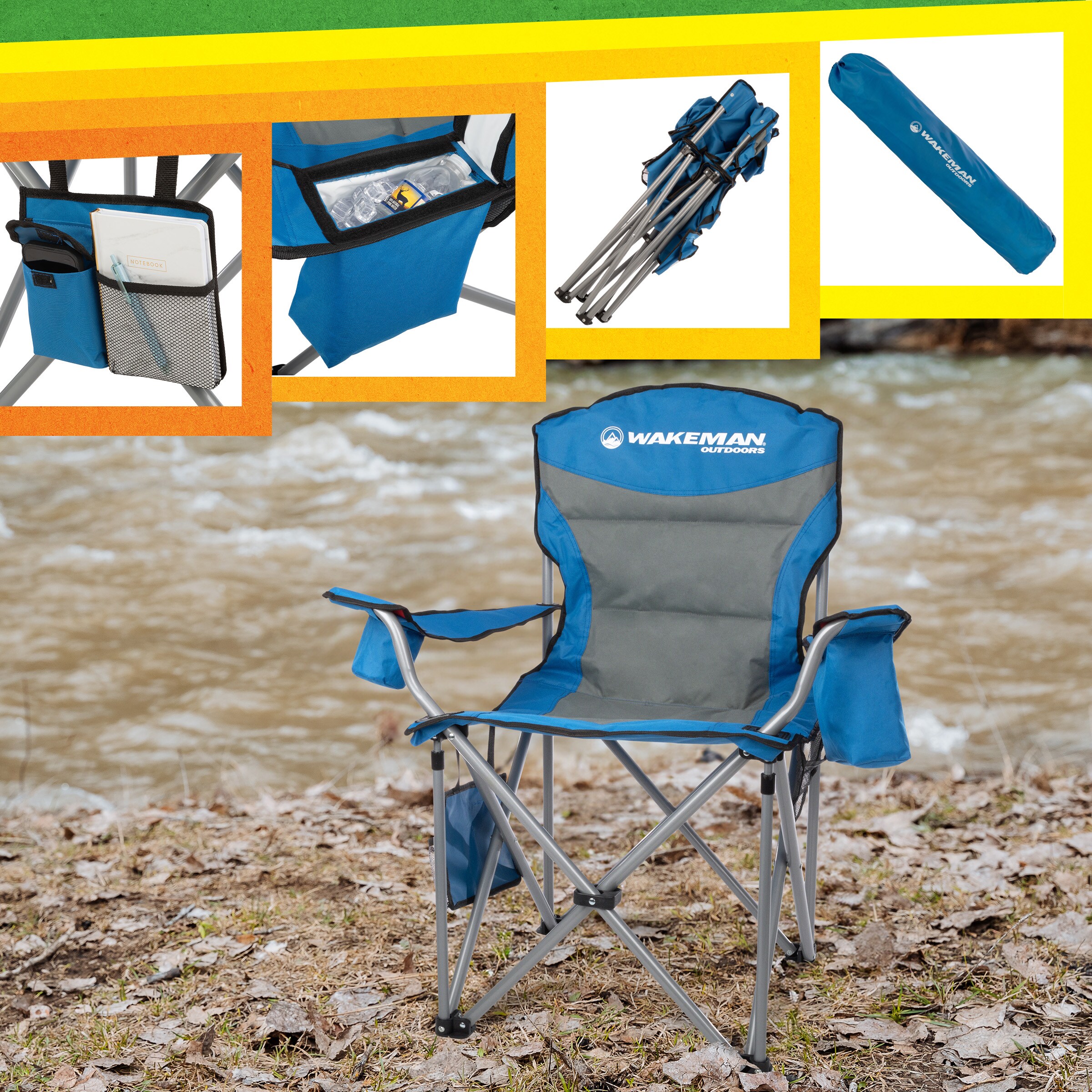 Wakeman 75-CMP1129 Beach-Camping-Chairs - View #3