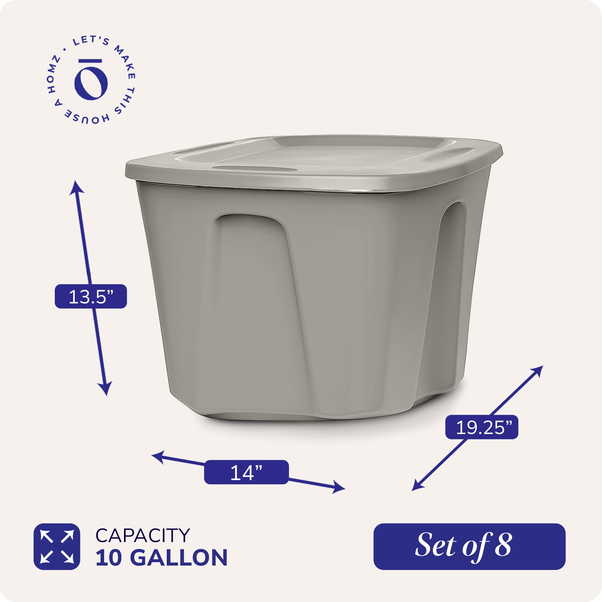 Homz Products 2 X 6610TSDC.04 Bins-Baskets - View #4