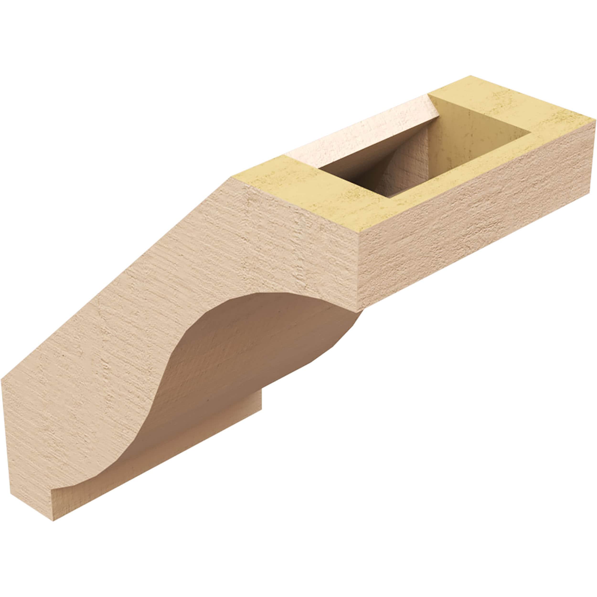 Ekena Millwork BRCUR05X08X08BKRRCPR braces - View #12