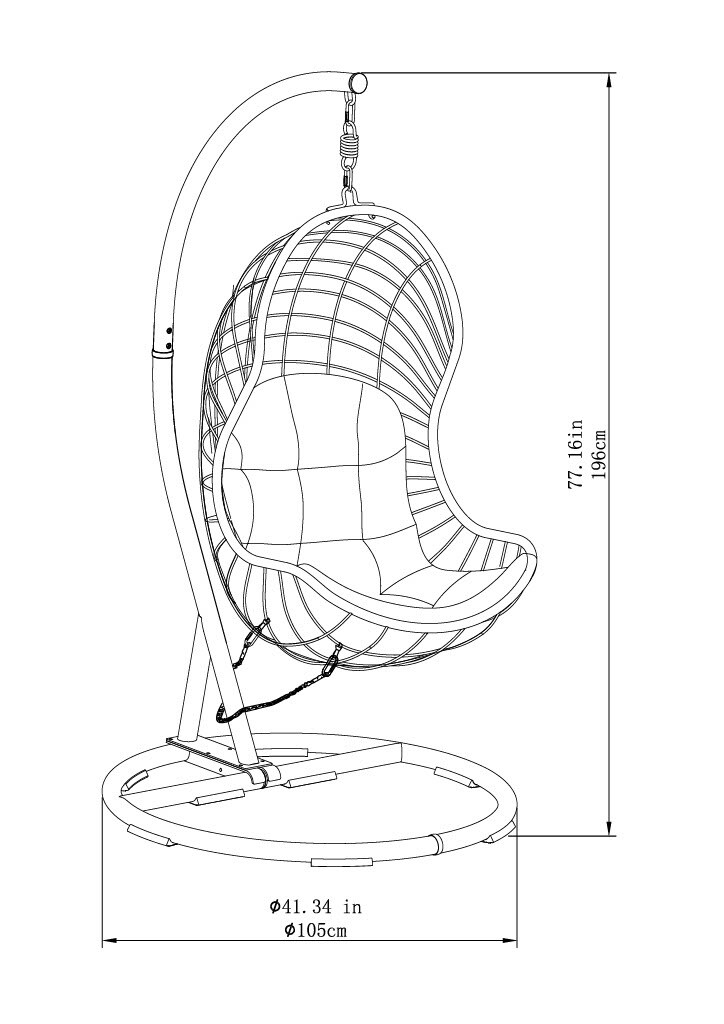 Cresley hanging online chair