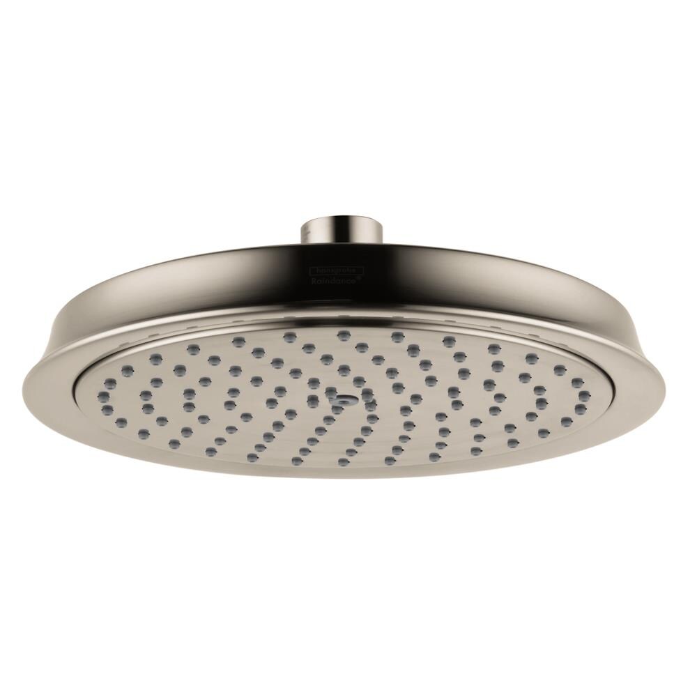 Hansgrohe 28421821 Raindance 1.0 -Spray Brushed nickel 7.0-in Round Fixed Rain Shower Head 2.5 GPM