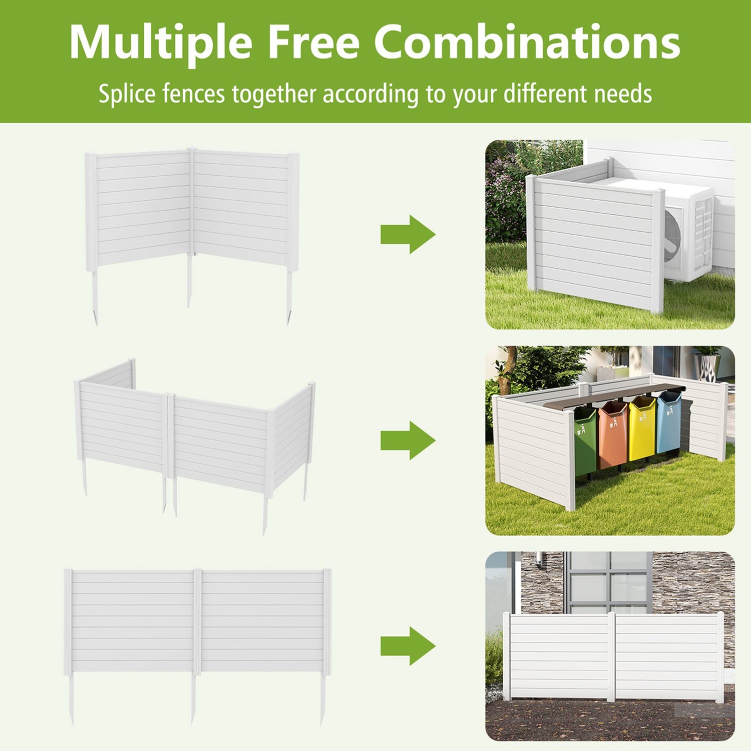 Costway HCST00784 Garden-Utility-Fencing - View #7