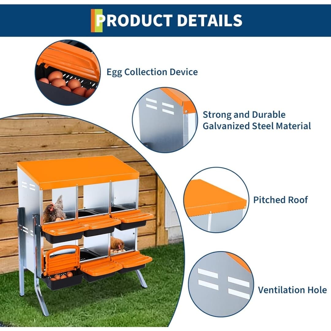 Qeetex GGL-PPG-33CX6FSS Chicken-Coops-Rabbit-Hutches - View #5