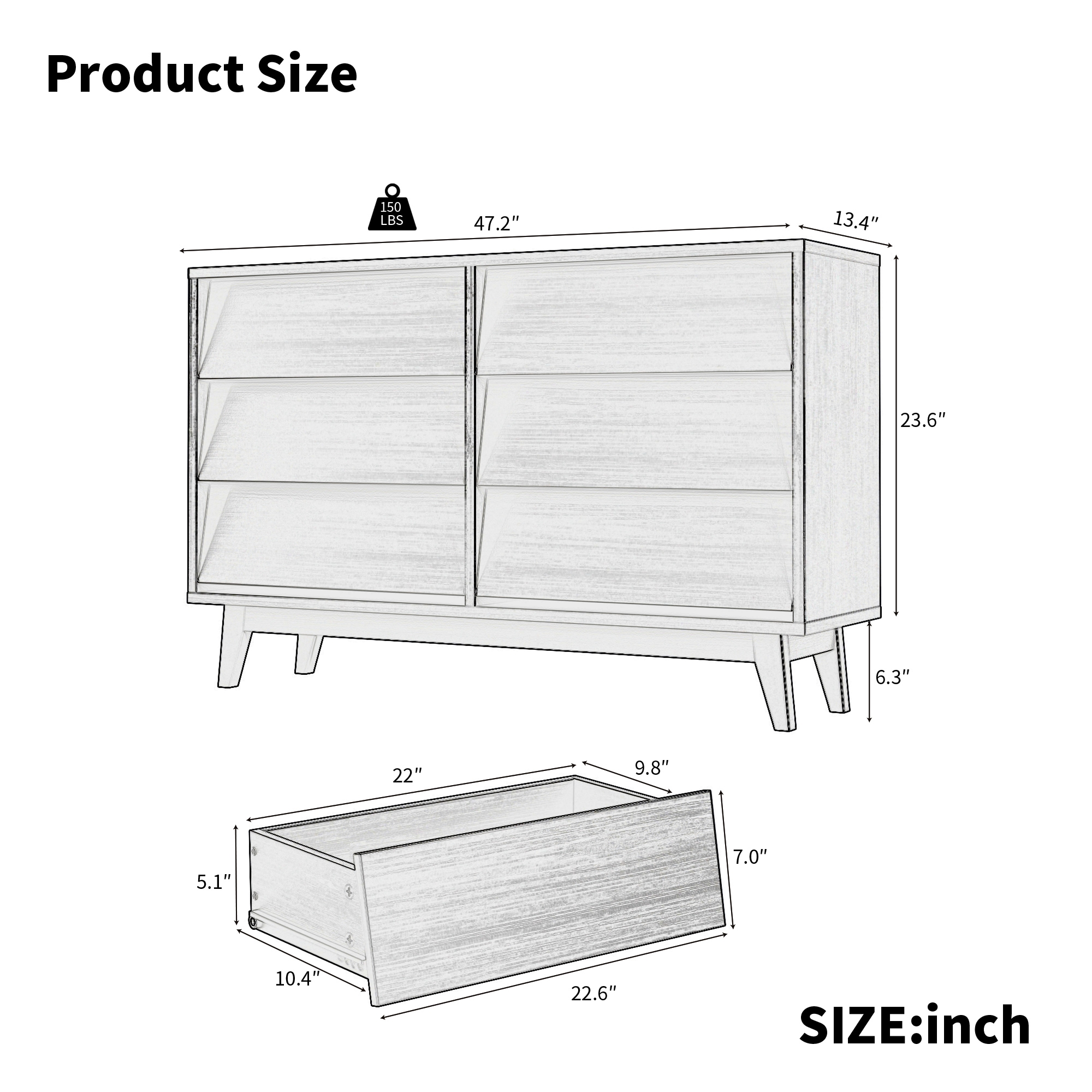Homy Casa RA00071 dressers - View #2