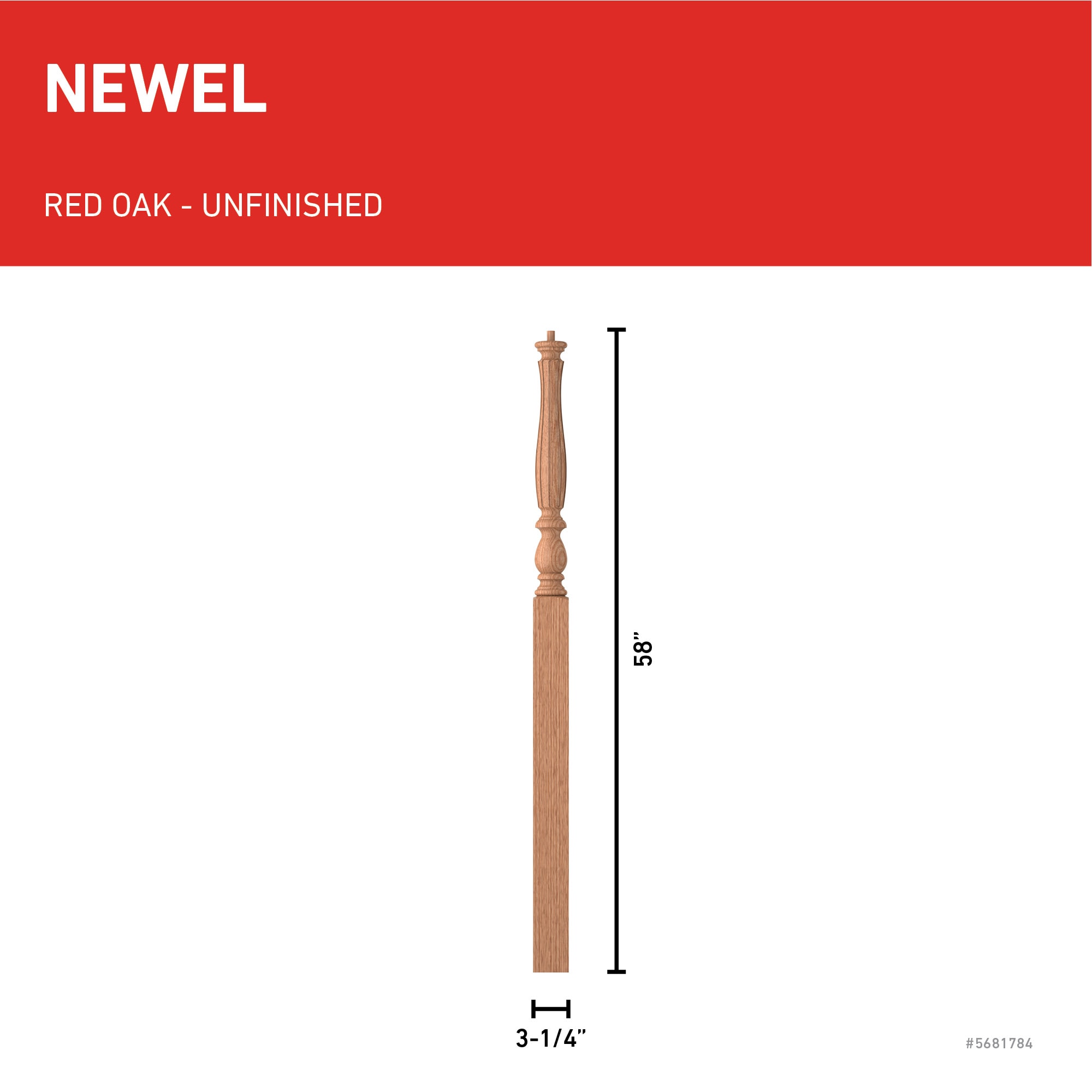 L.J. Smith Stair Systems LJF-3915-O Interior-Stairpart-Newel-Posts - View #3
