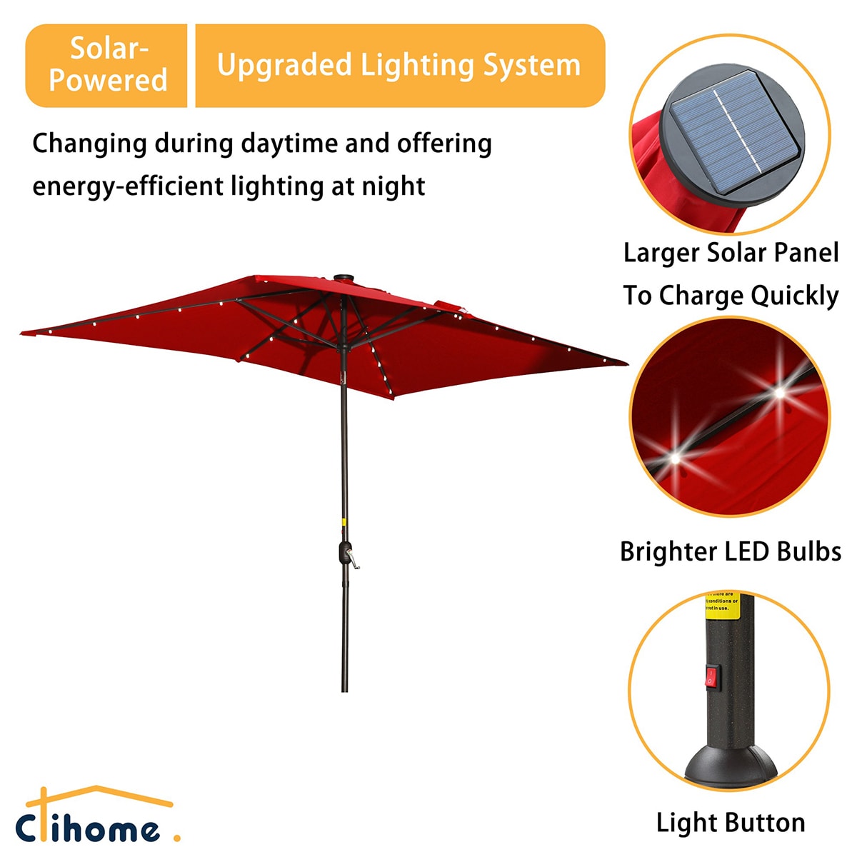 Clihome CLI-21ED37-2-LK Umbrellas-2 - View #6