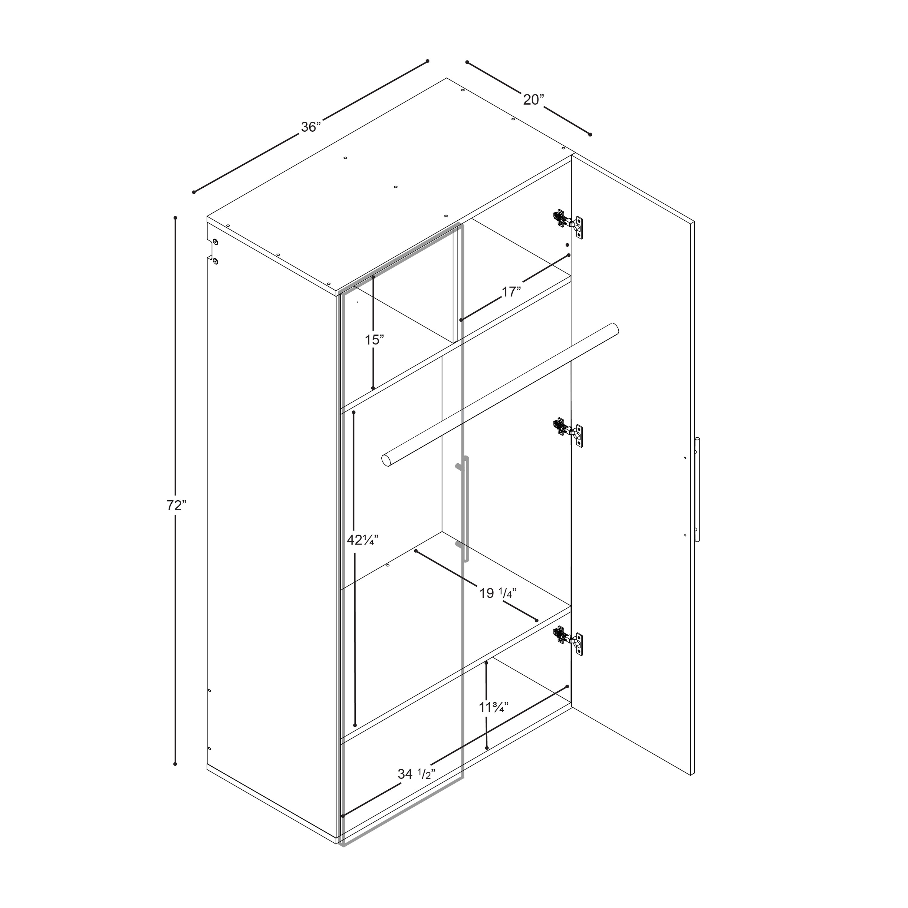 Prepac WSWW-0710-2K Utility-Storage-Cabinets - View #8
