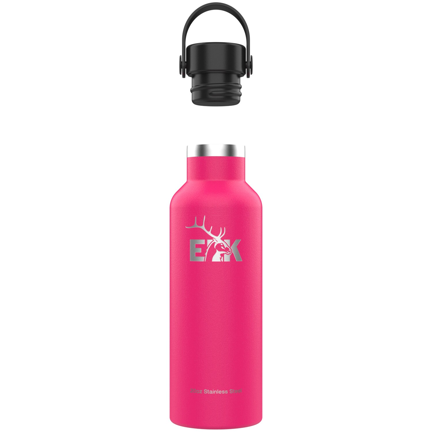 Coldest Sports Water Bottle - Leak Proof, Double Walled, Stainless Steel  Cold & Hot Bottle, Thermo Mug ( Flaming o Pink, 21 Oz)