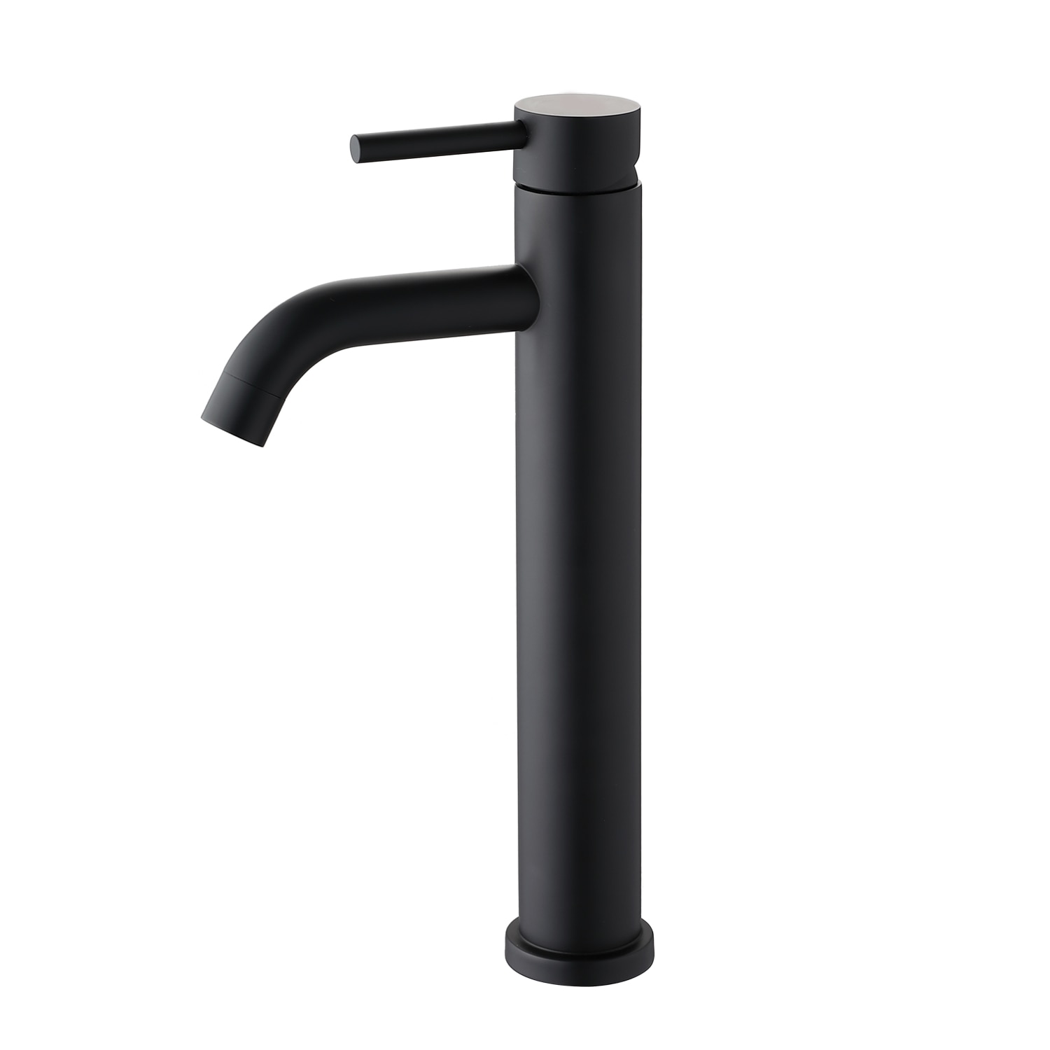 Clihome Single Handle Bathroom Sink Faucet Matte Black Single hole 1-handle Low-arc Commercial/Residential Handle Bathroom Sink Faucet