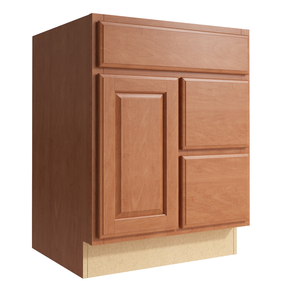 KraftMaid Momentum Settler 24 In Hazelnut Bathroom Vanity Cabinet At   04266237 