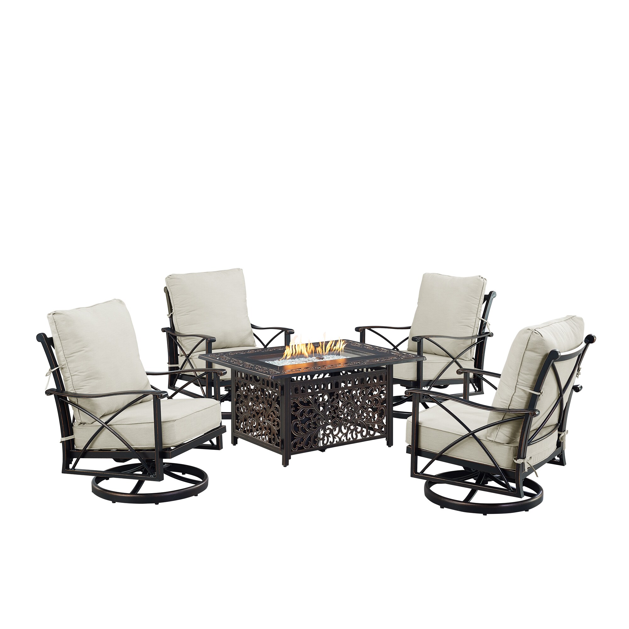 Oakland Living AHRI4CHCABOSLGCUA Patio-Conversation-Sets - View #2