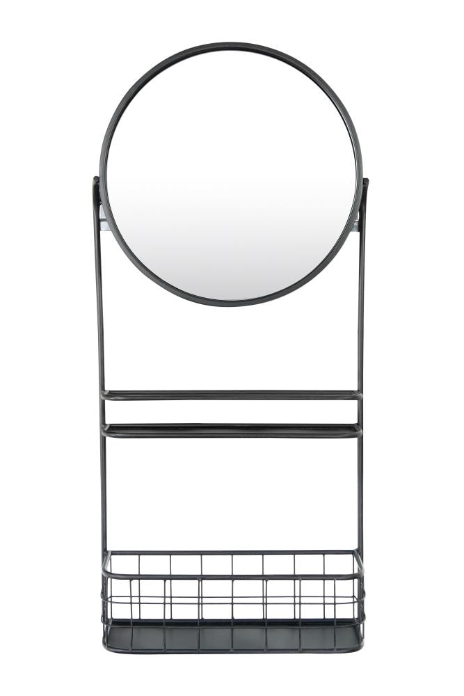 W Round Silver Framed Vanity Mirror, Vanity Co Op