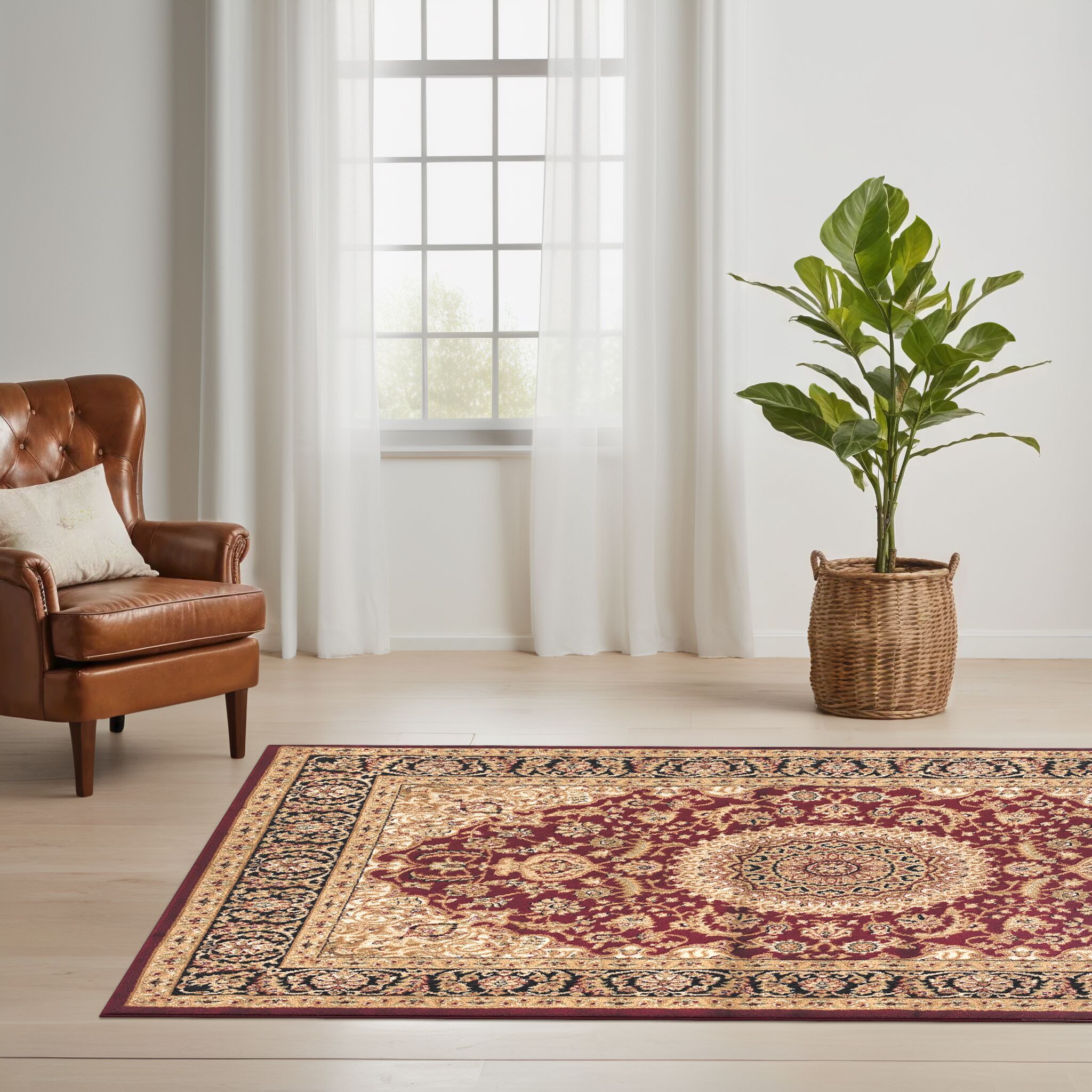 World Rug Gallery 101BURGUNDY9X12 rugs - View #2