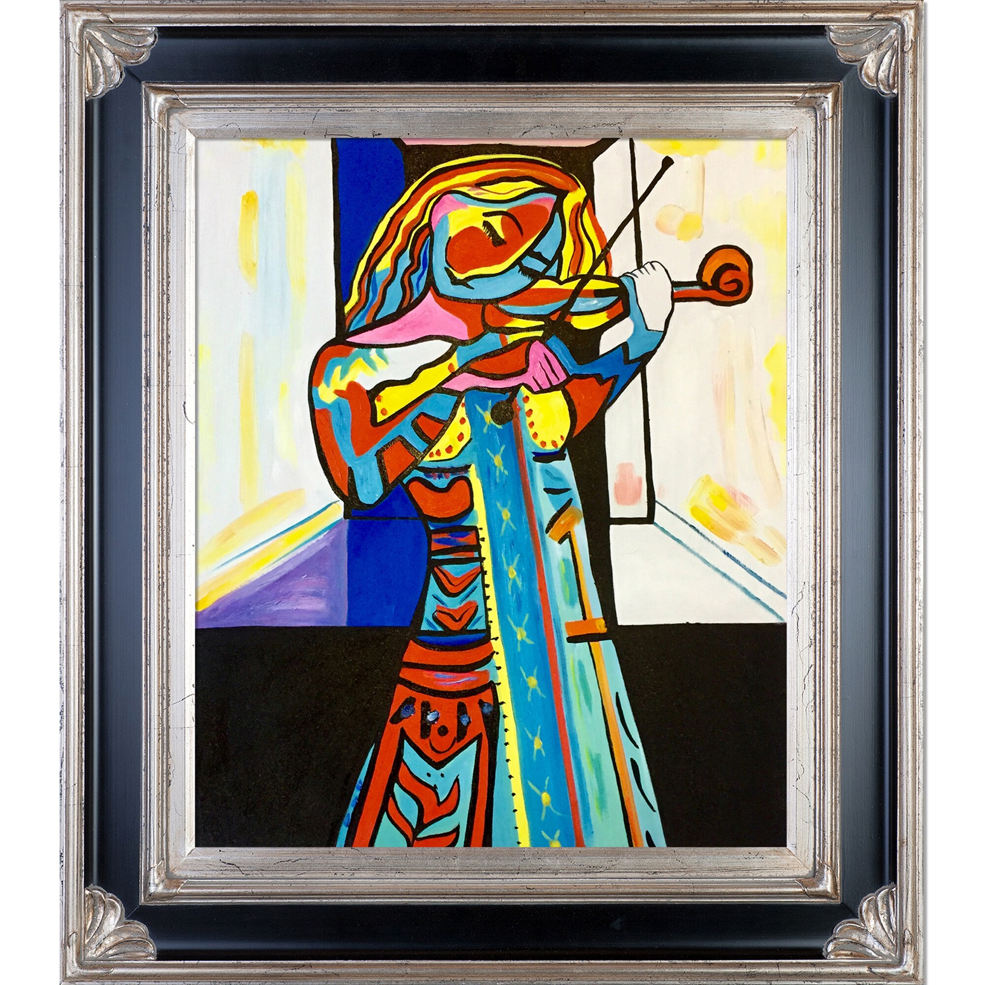 ArtistBe 688576864976 Hay Diddle Reproduction Nora Shepley Framed 30-in H x 34-in W Music Print on Canvas
