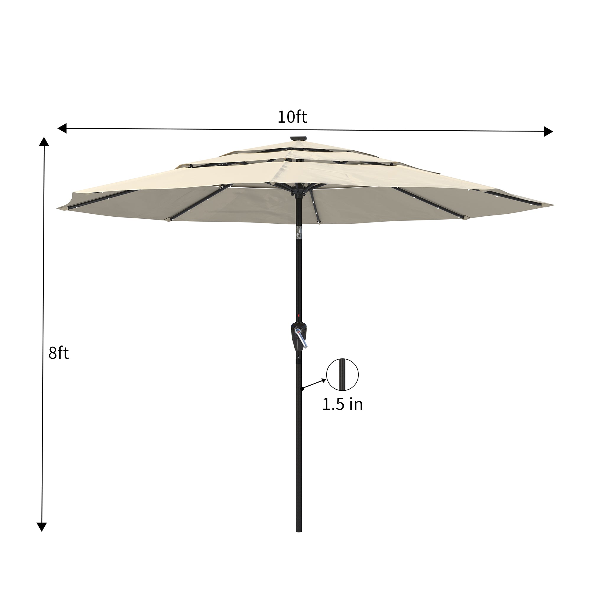 Boyel Living BLHT103LED-BE Umbrellas-2 - View #3