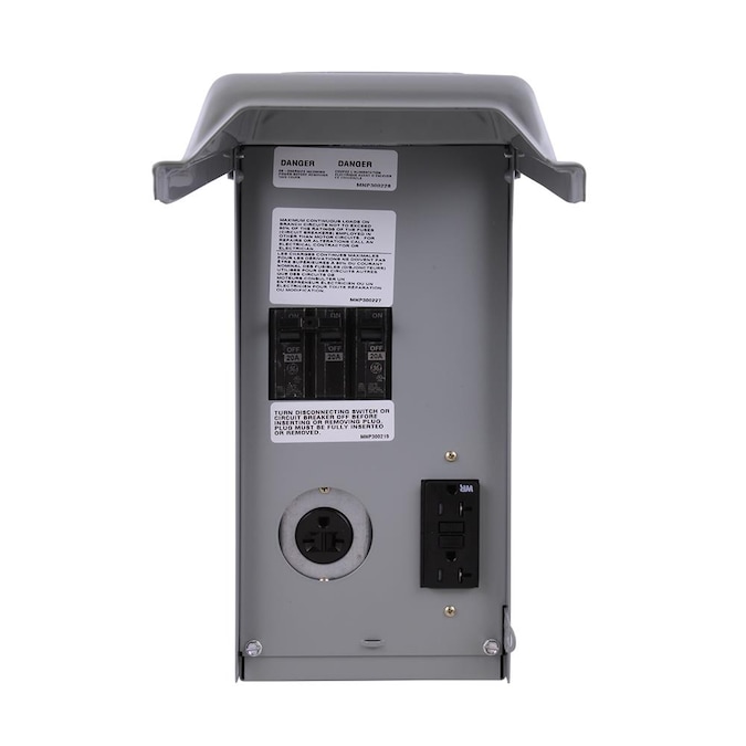 30 Ringless Type and 50-Amp Receptacle Includes a Top Fed Siemens TL137RT Talon Temporary Power Outlet Panel with a 20 Meter Socket Provision Siemens -HI