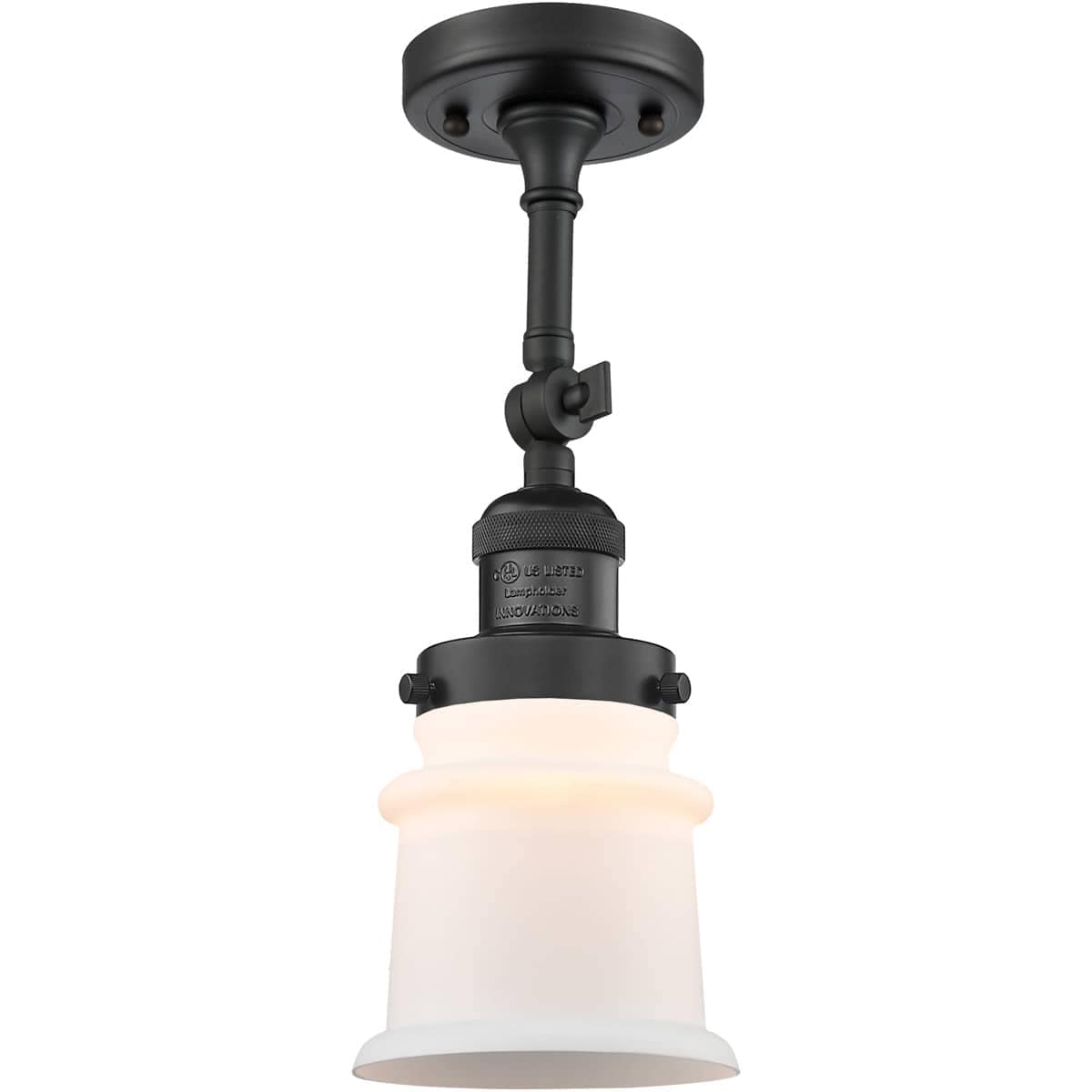 Innovations Lighting 201F-BK-G181S-LED 201F-BK-G181S-LED Franklin Restoration Small Canton